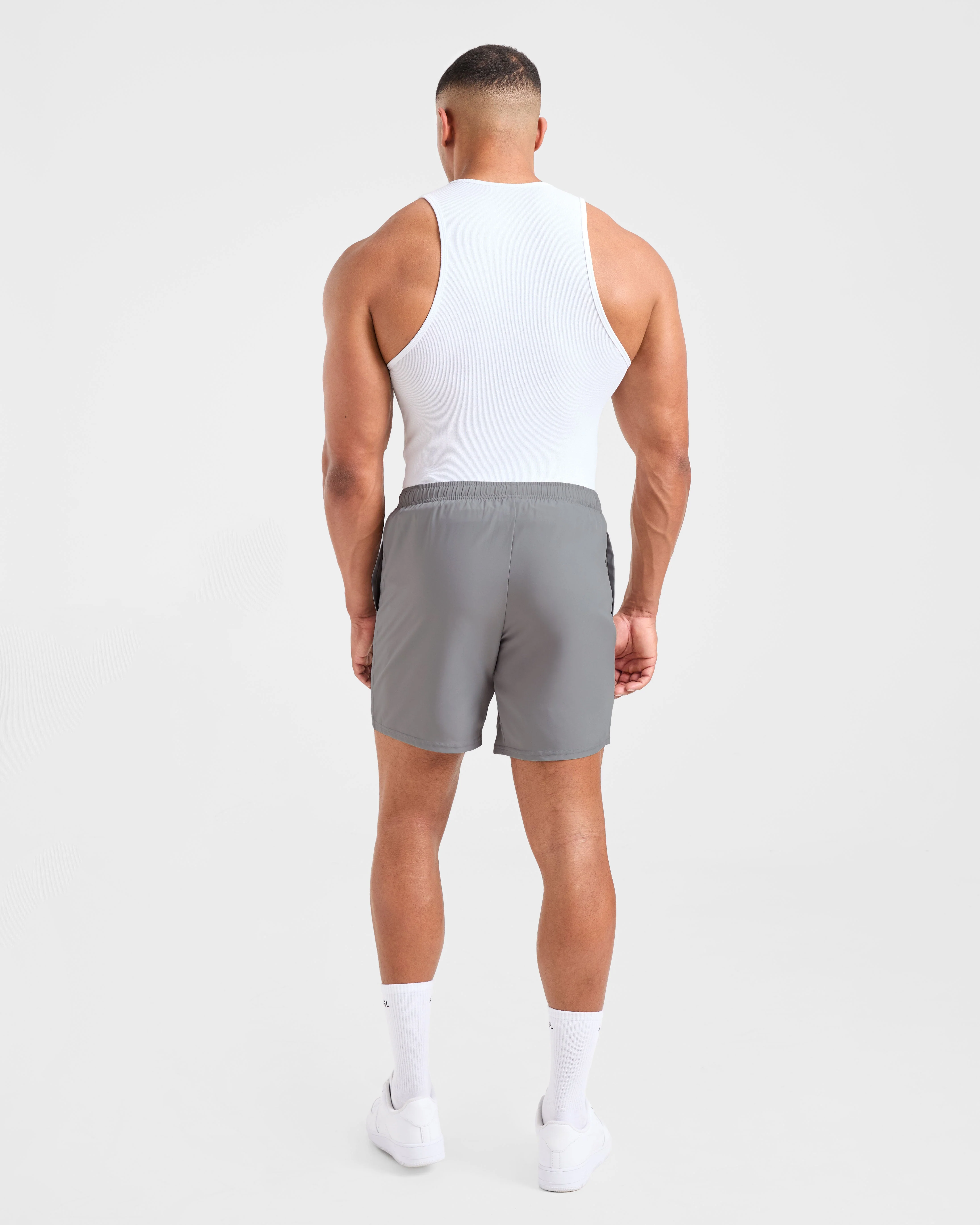 Muscle Ribbed Tank - White - Image 4