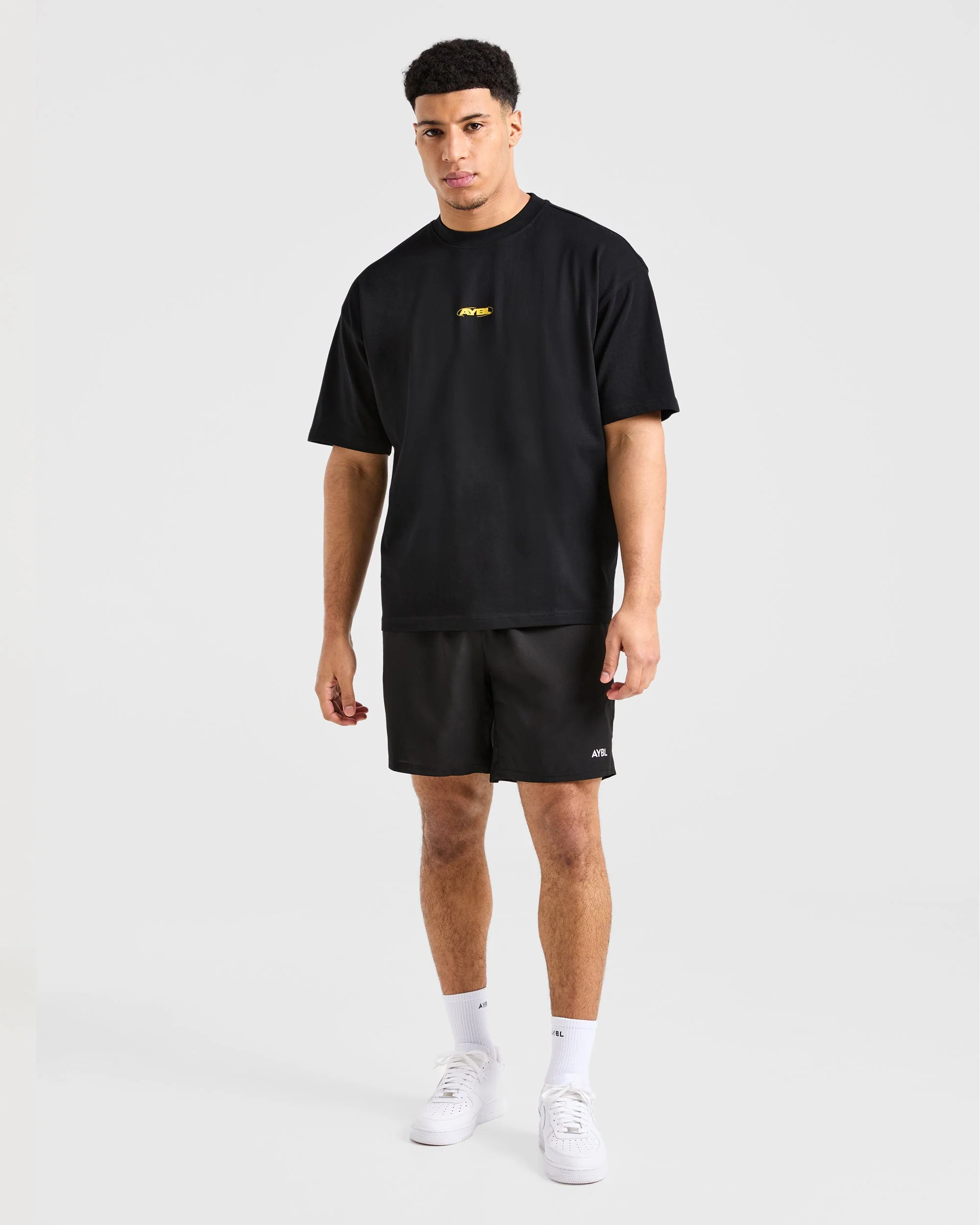 Orbit Oversized T Shirt - Black/Yellow - Image 4