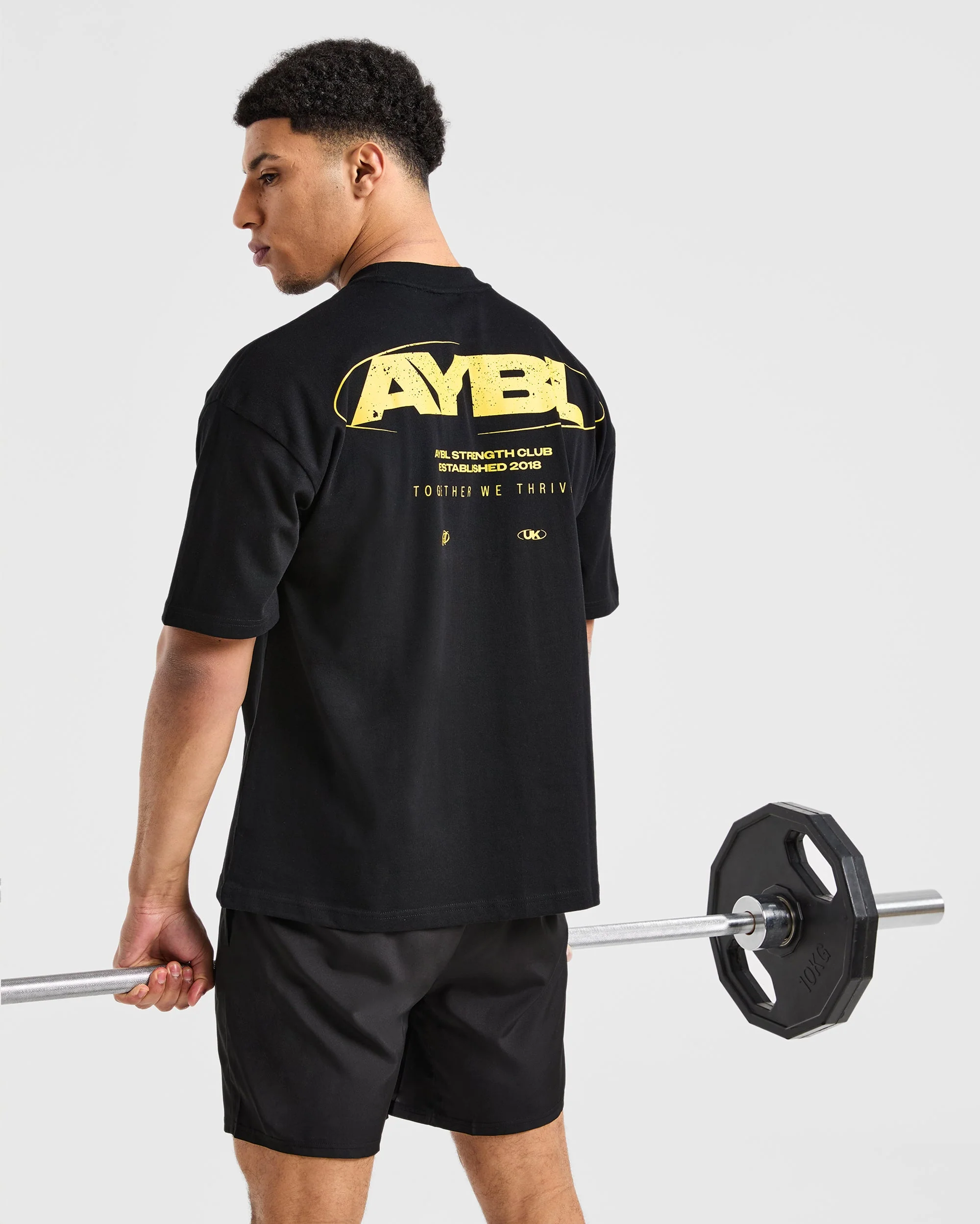 Orbit Oversized T Shirt - Black/Yellow - Image 7