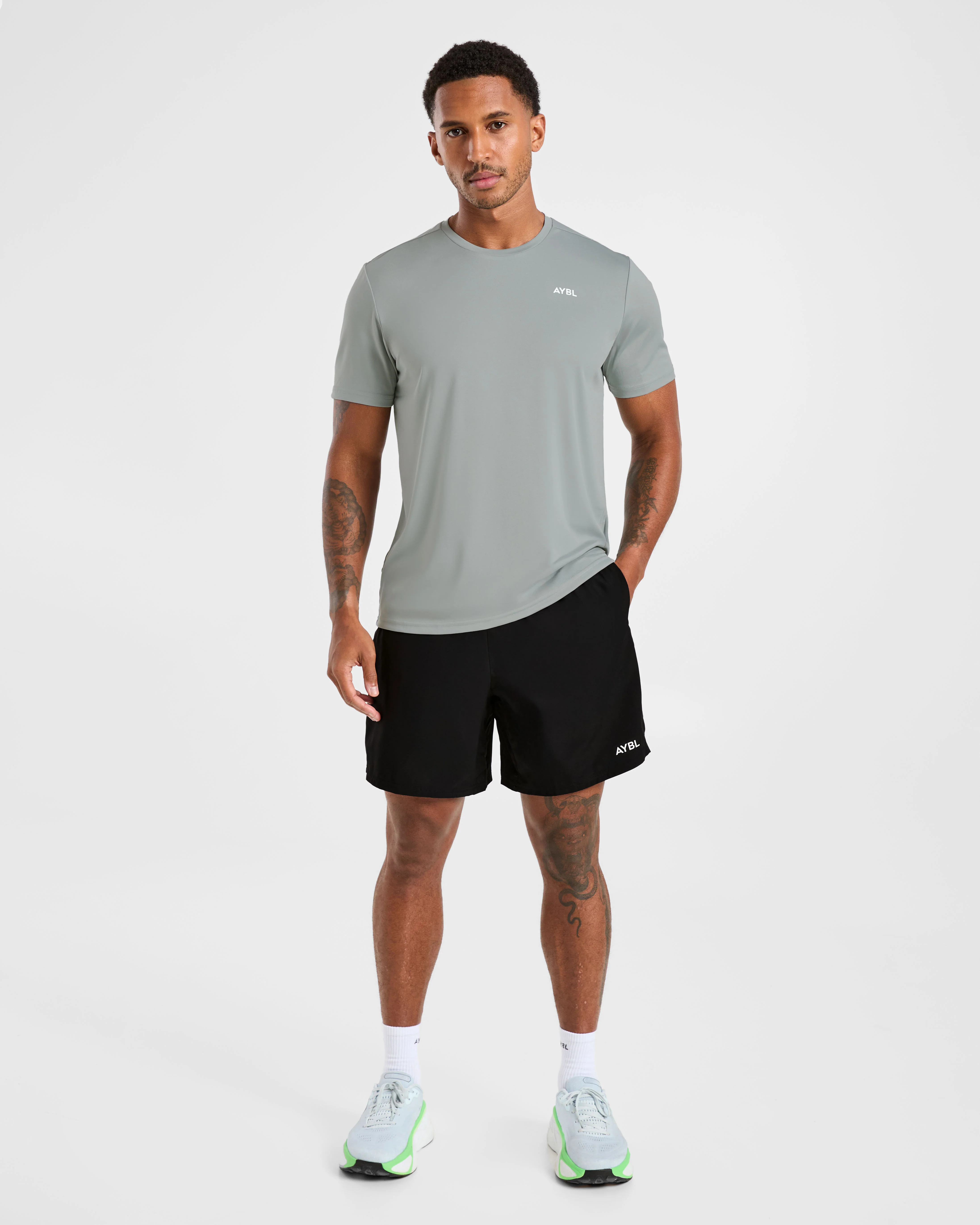 Origin T Shirt - Light Grey - Image 3