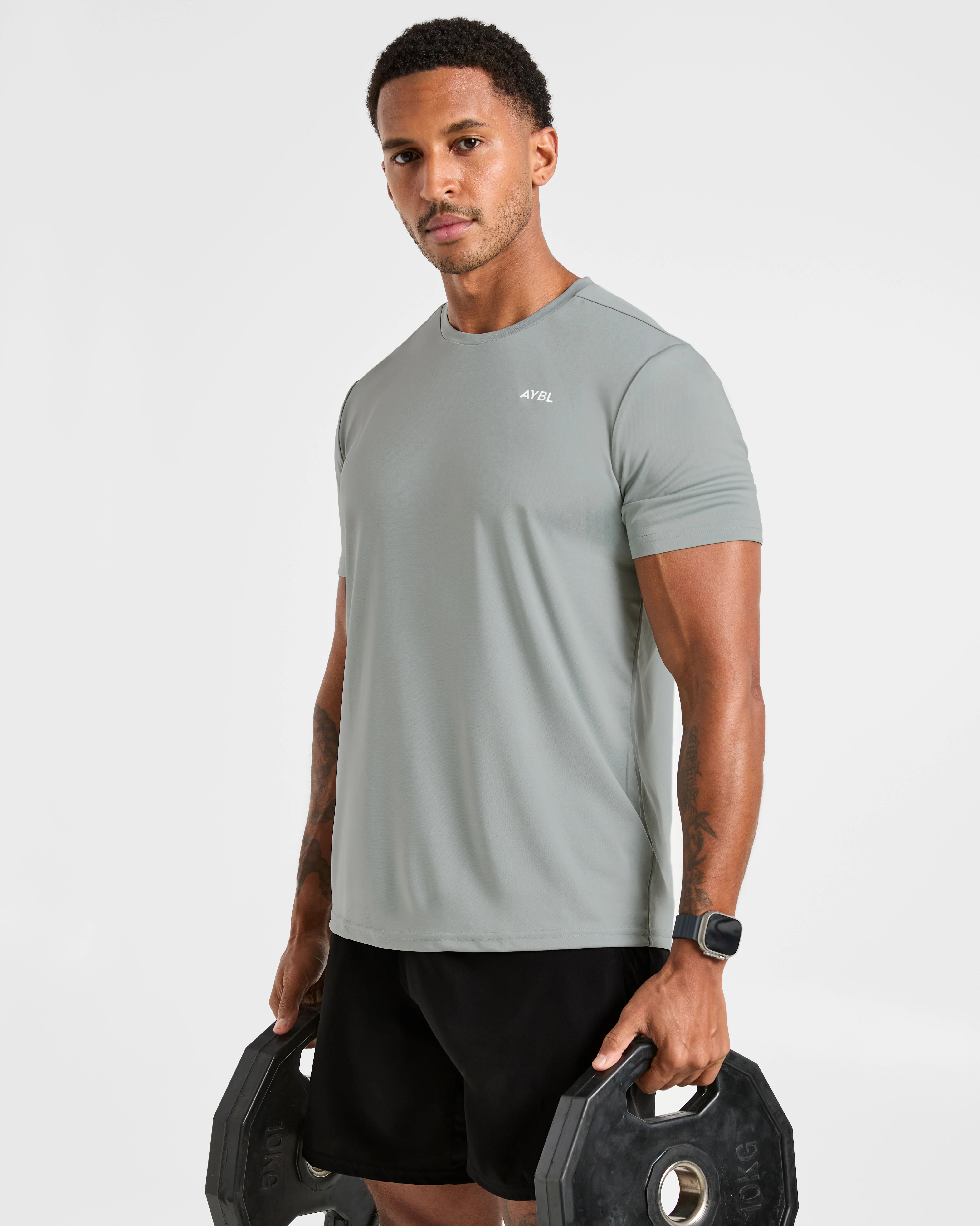 Origin T Shirt - Light Grey - Image 8