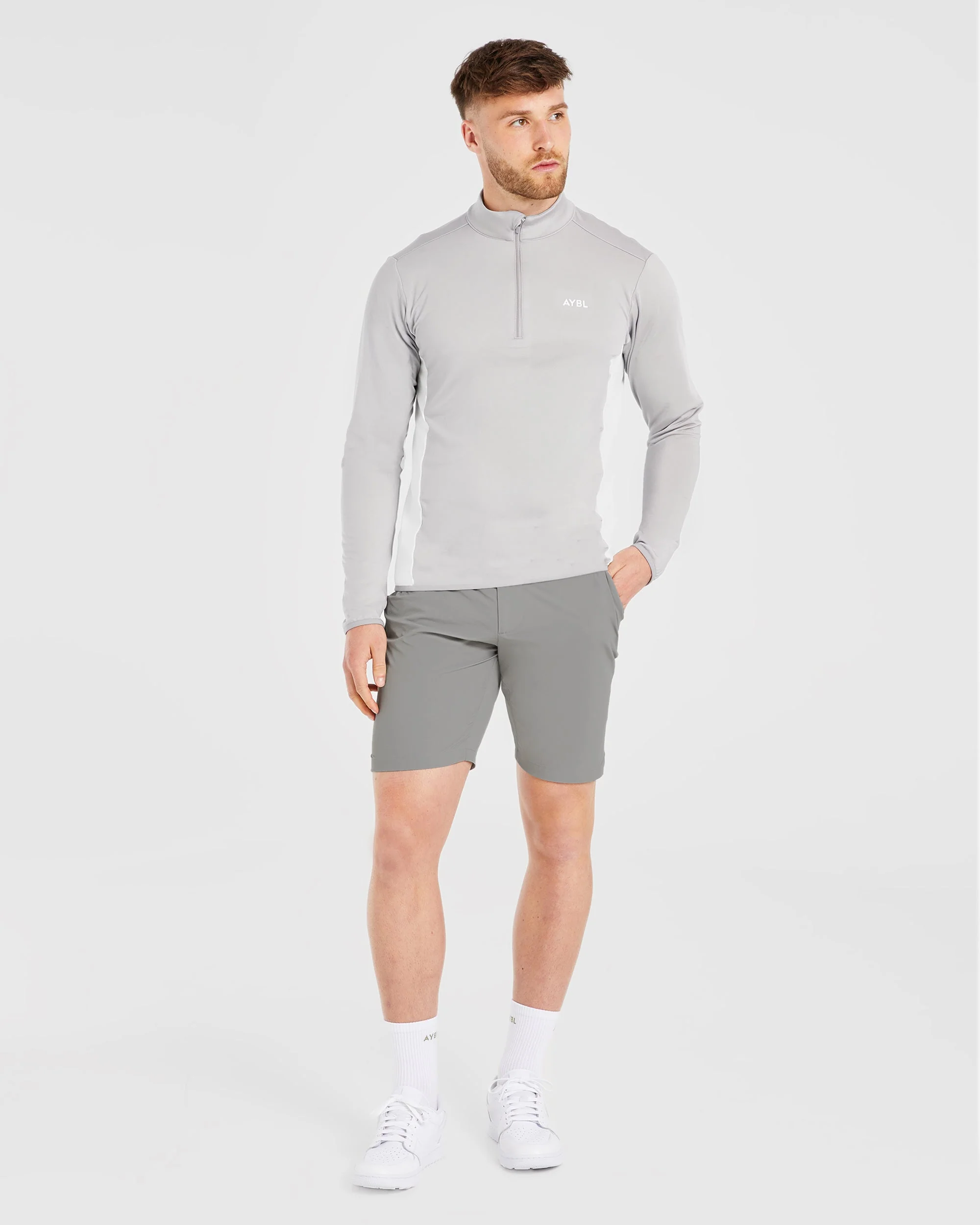 Performance 1/4 Zip Pullover - Grey - Image 3
