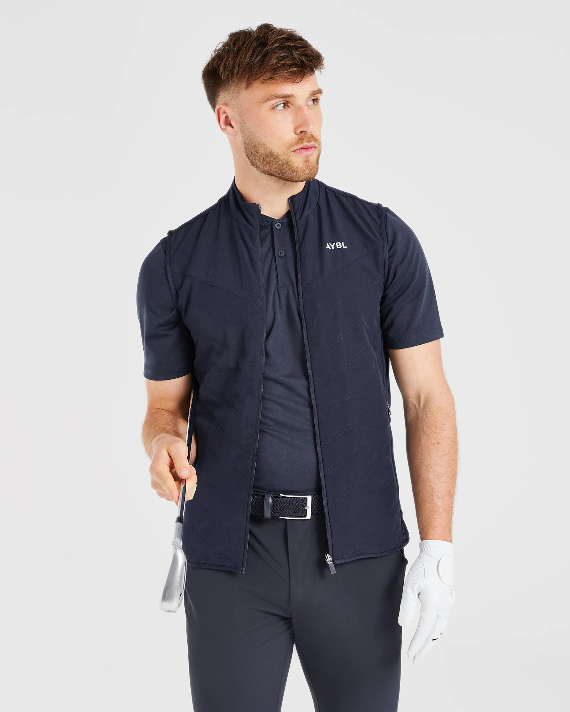 Performance Hybrid Gilet - Navy - Image 7