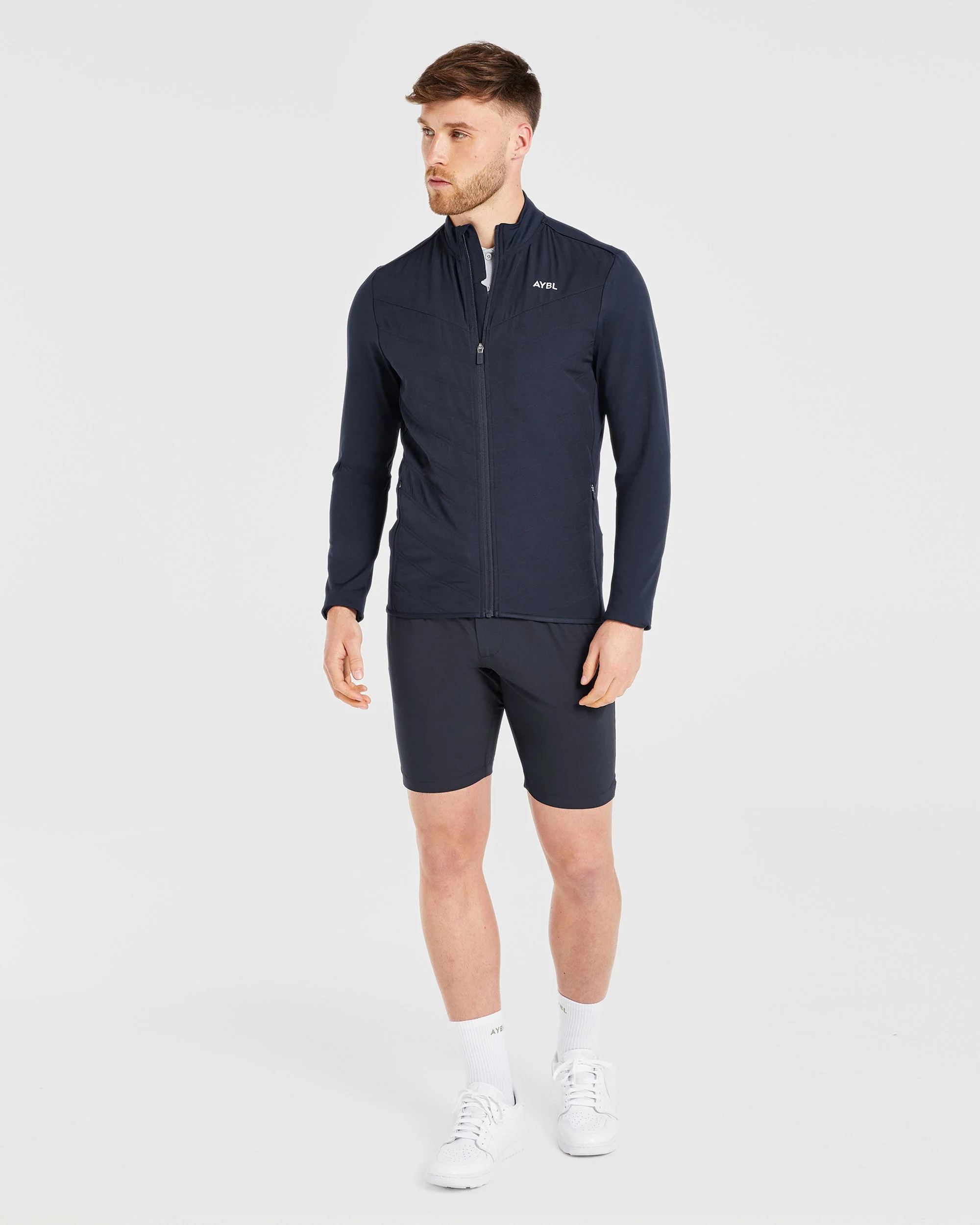 Performance Hybrid Jacket - Navy - Image 3