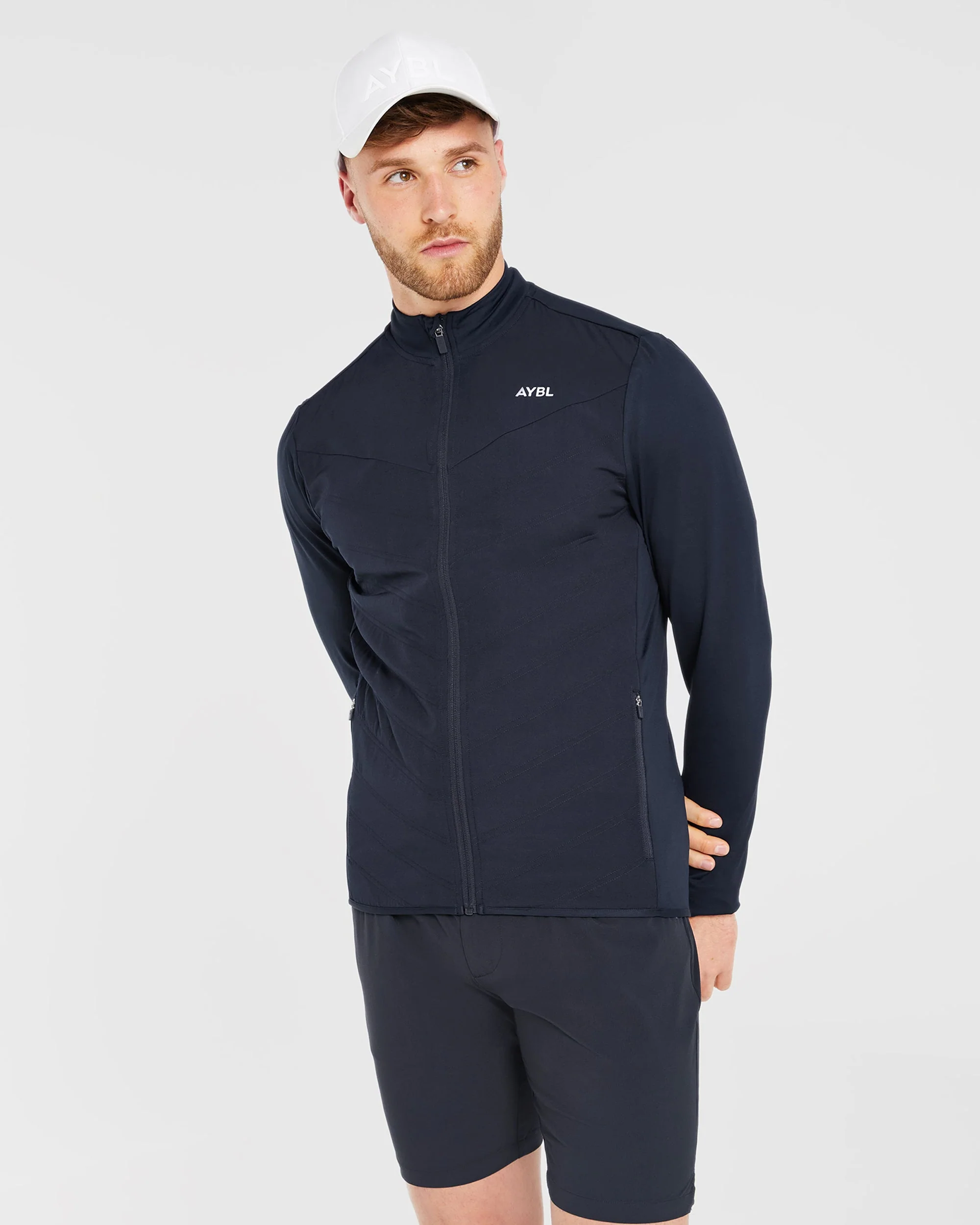 Performance Hybrid Jacket - Navy - Image 8