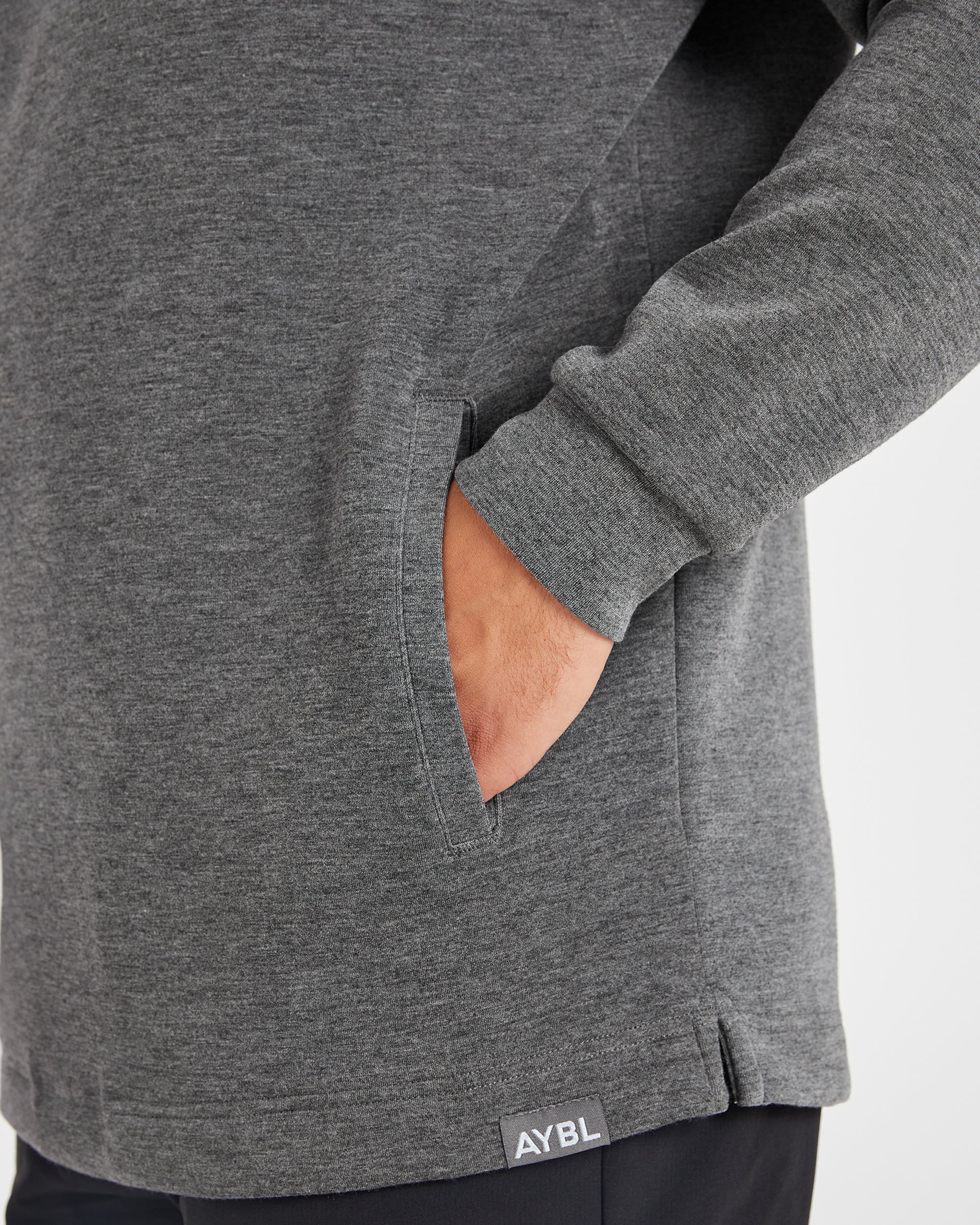 Performance Lightweight Hoodie - Charcoal Marl - Image 6