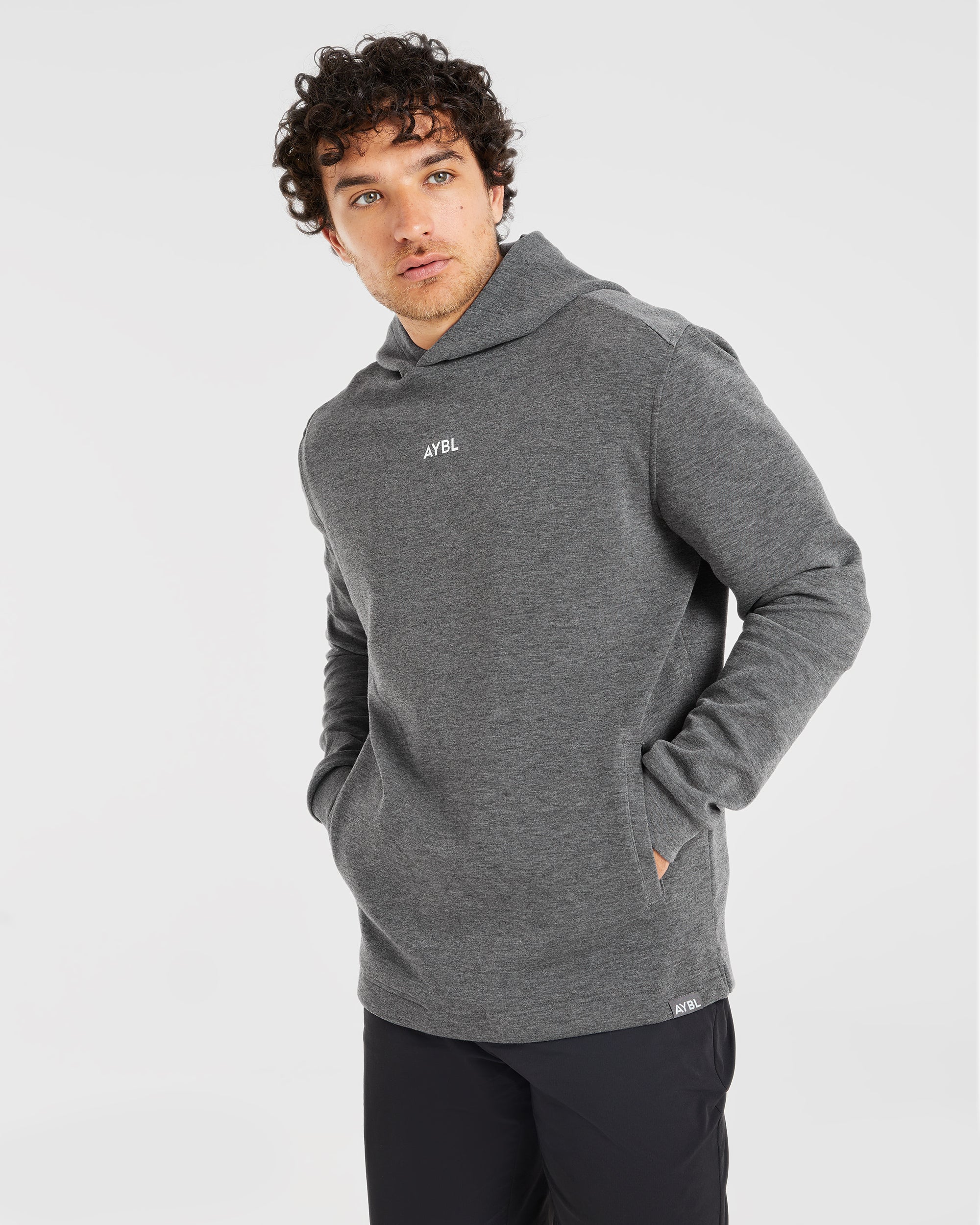 Performance Lightweight Hoodie - Charcoal Marl - Image 8