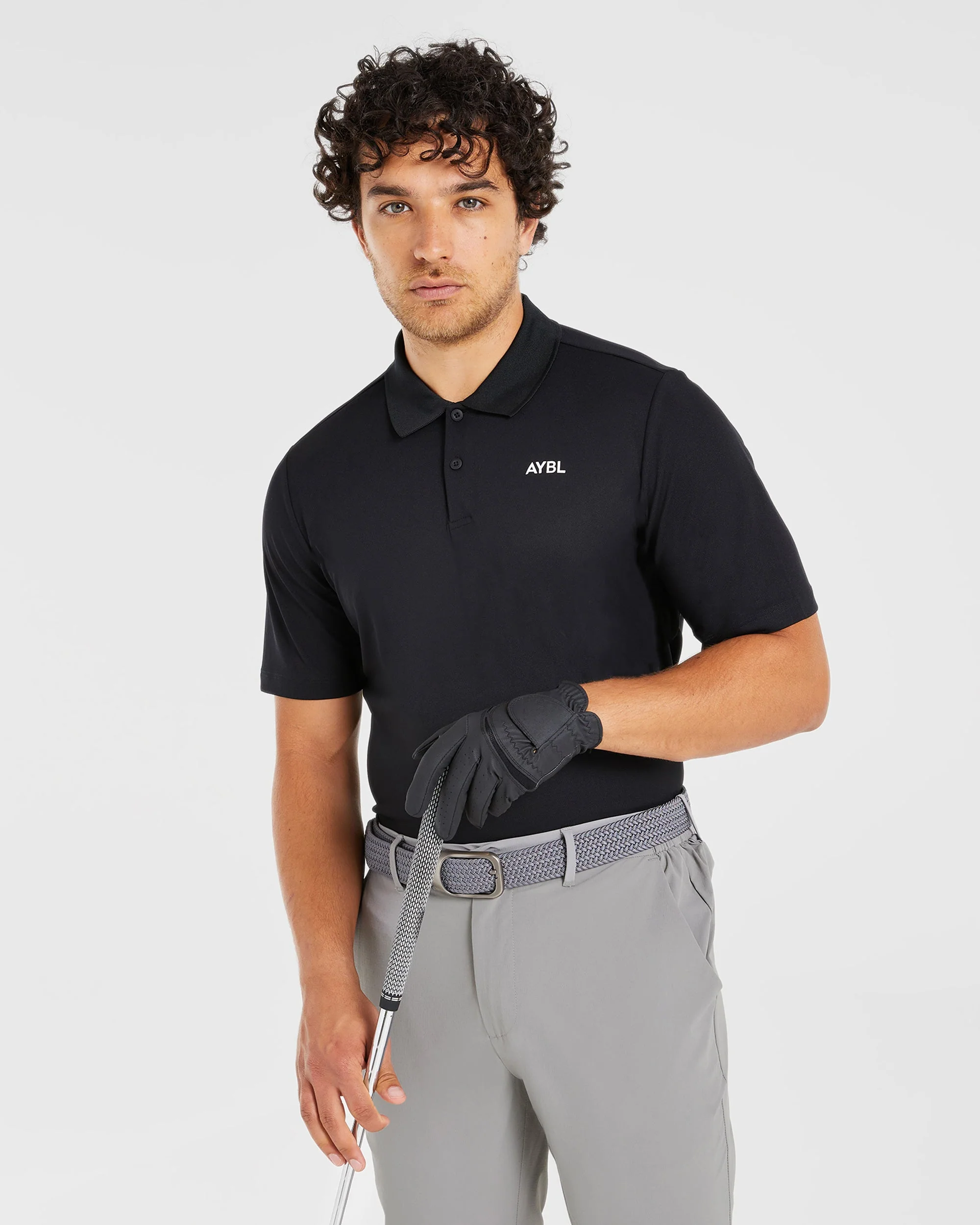 Performance Polo Shirt - Black - Image 7