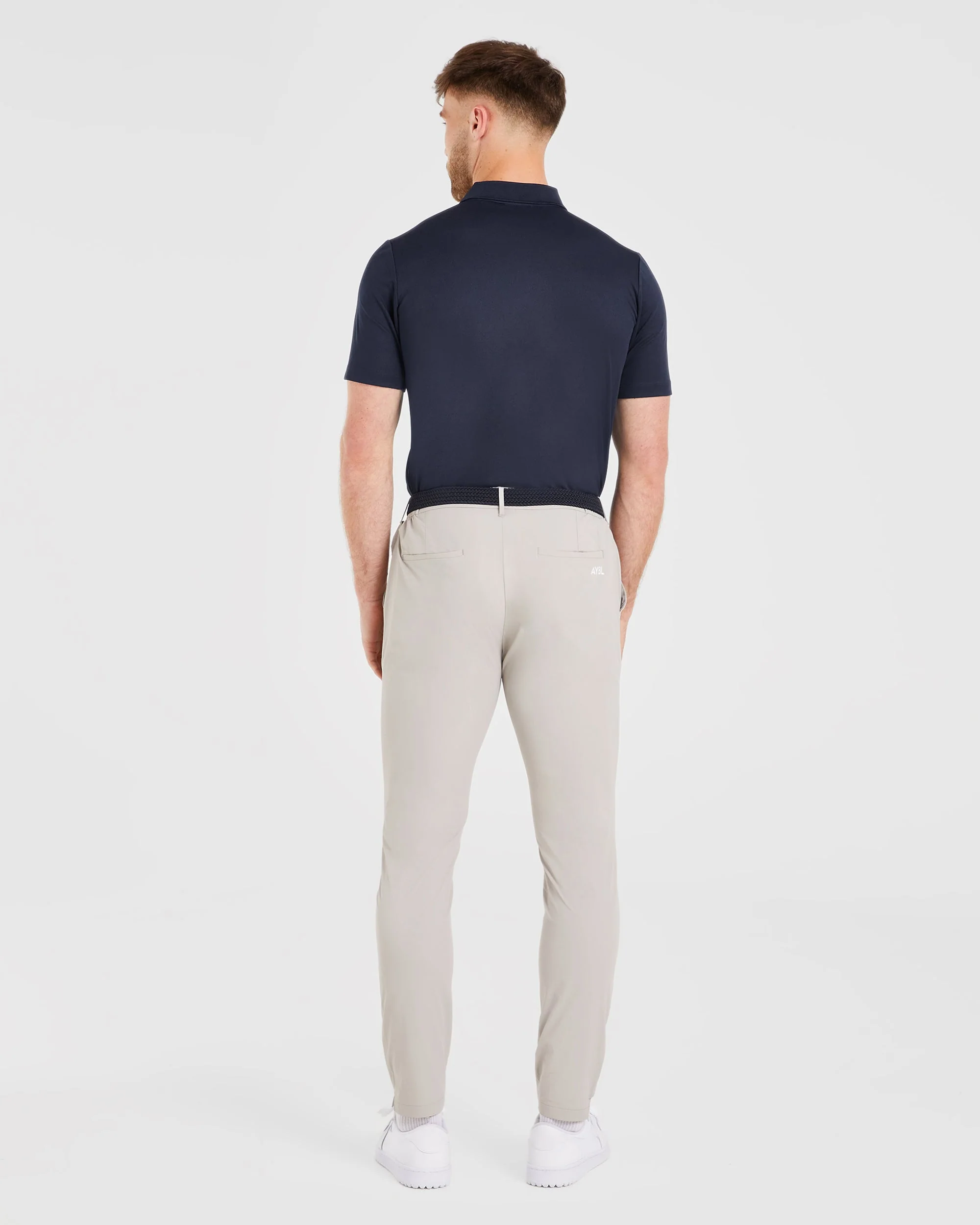 Performance Polo Shirt - Navy - Image 4