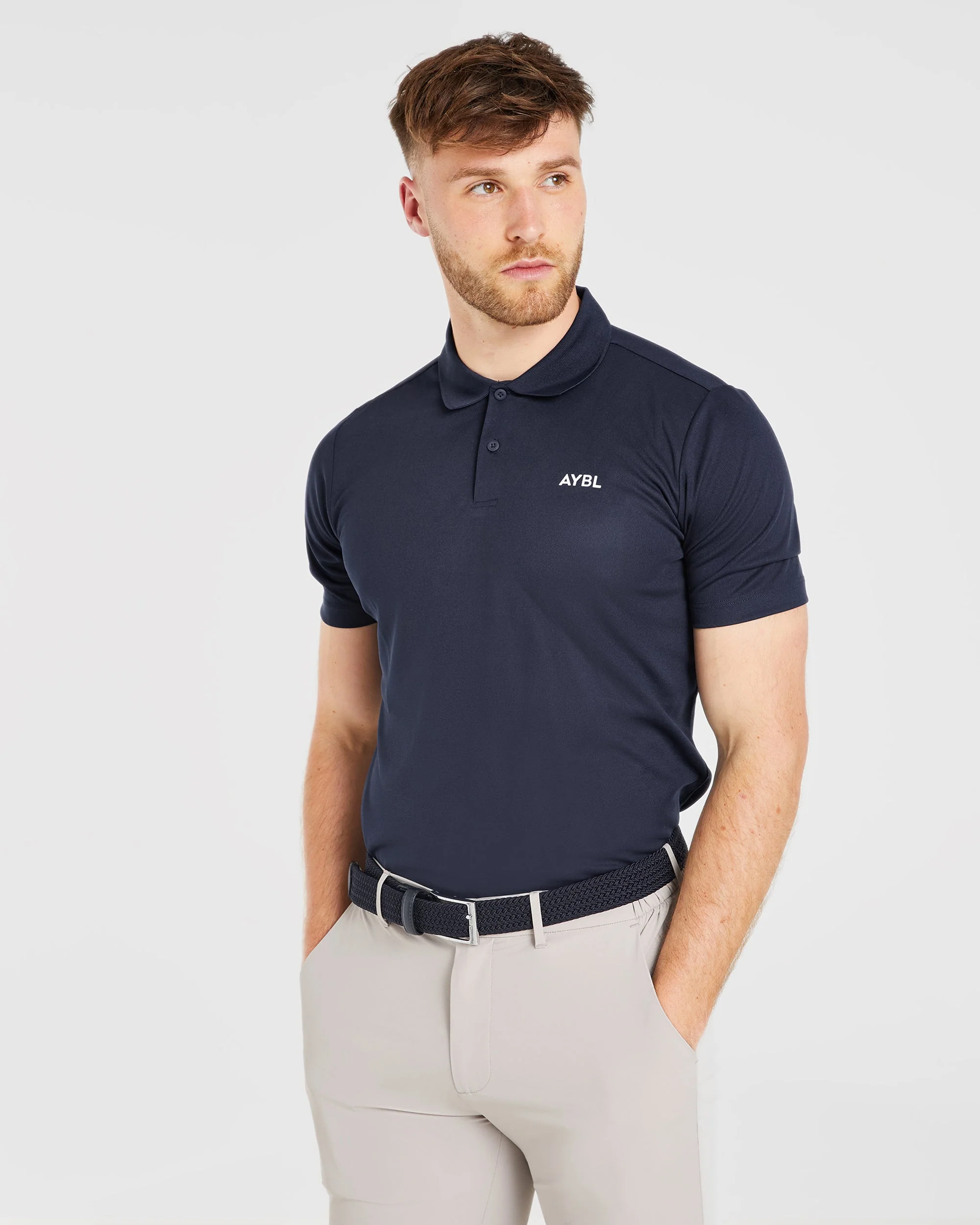 Performance Polo Shirt - Navy - Image 8
