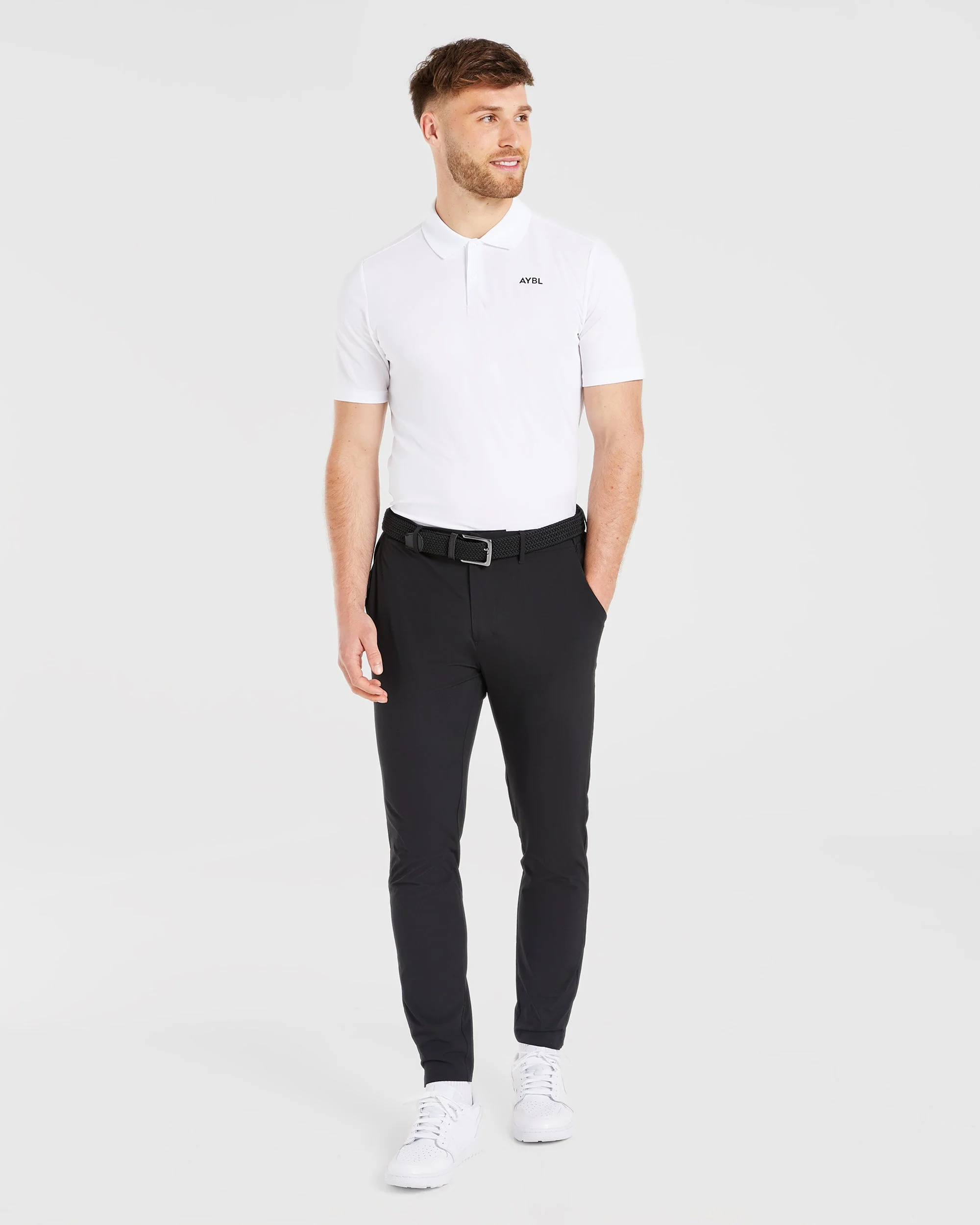 Performance Polo Shirt - White - Image 3