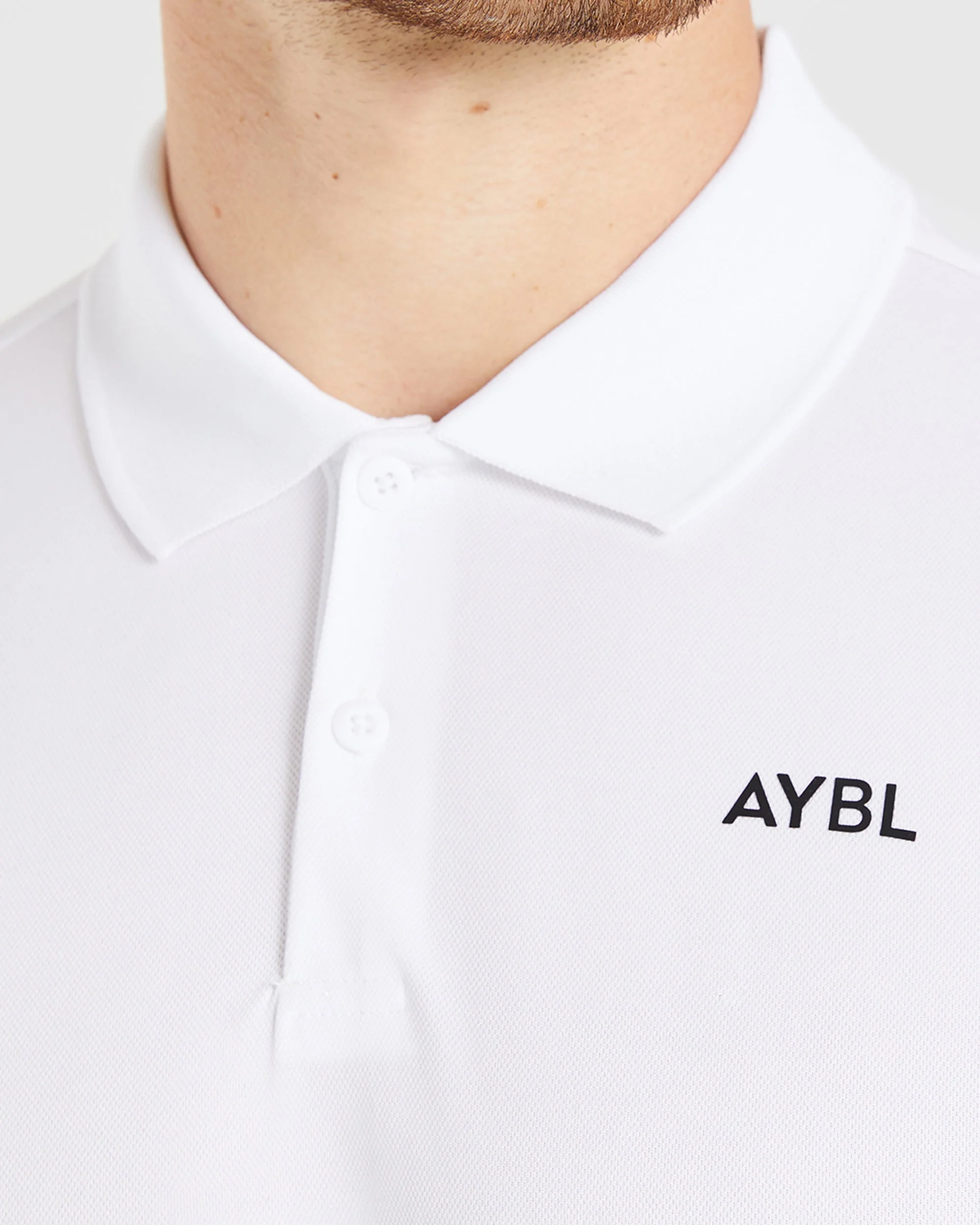 Performance Polo Shirt - White - Image 6