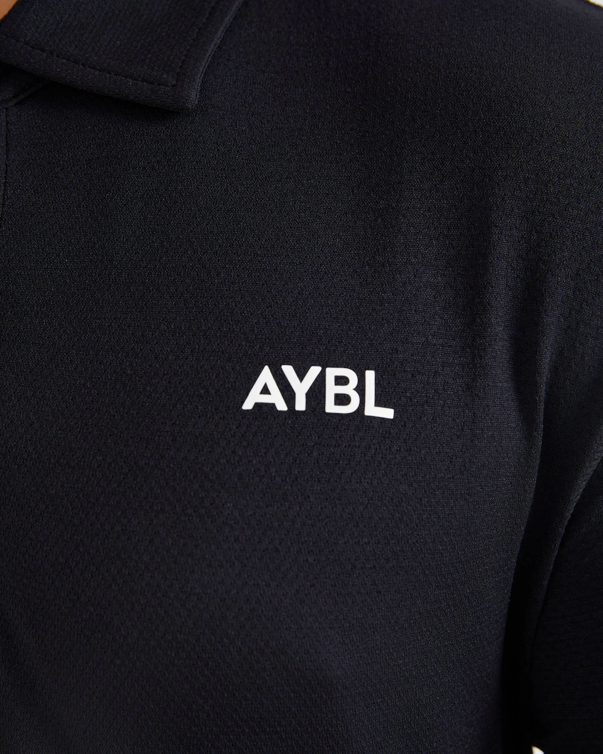 Performance Seamless Polo Shirt - Black - Image 5