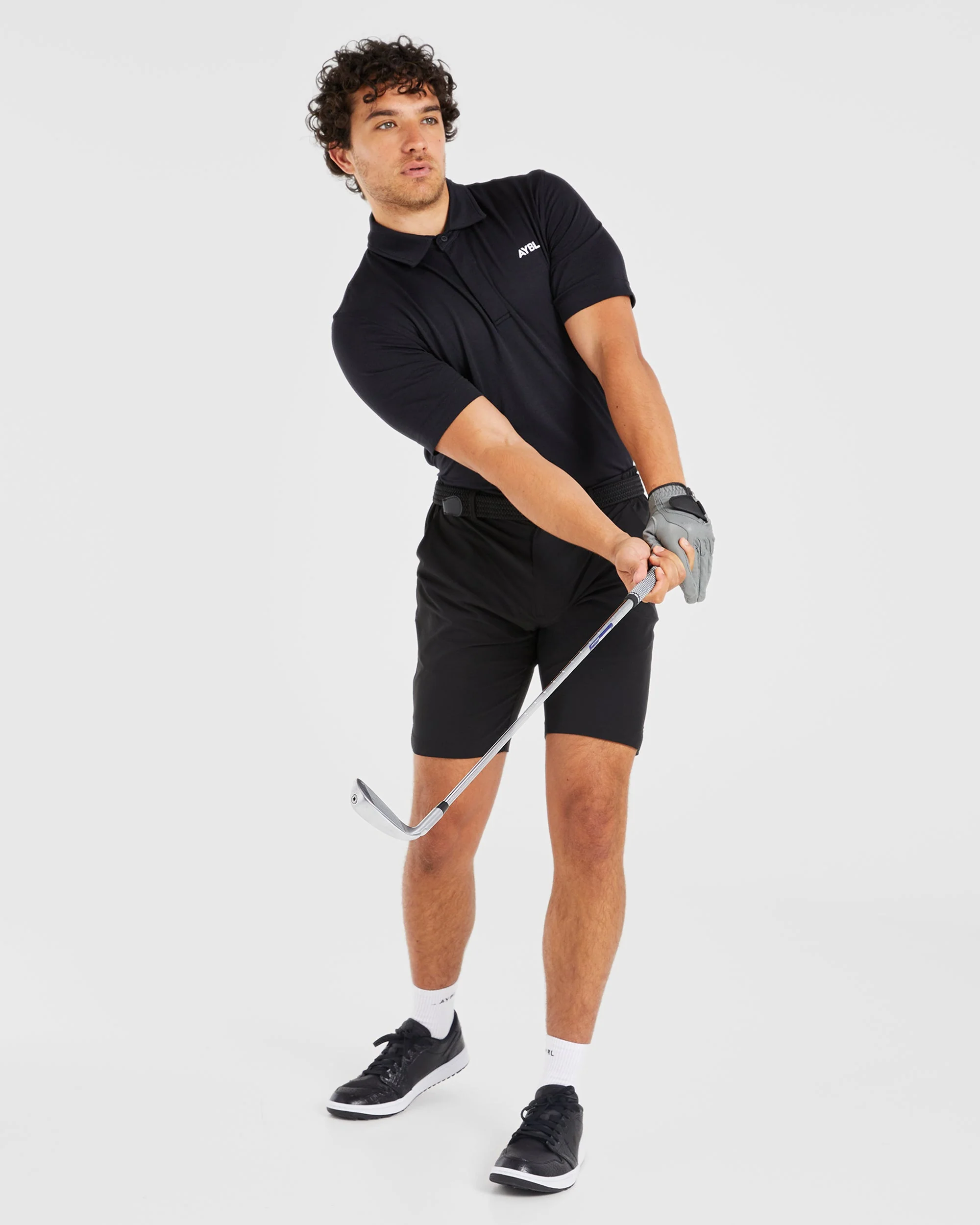 Performance Seamless Polo Shirt - Black - Image 8