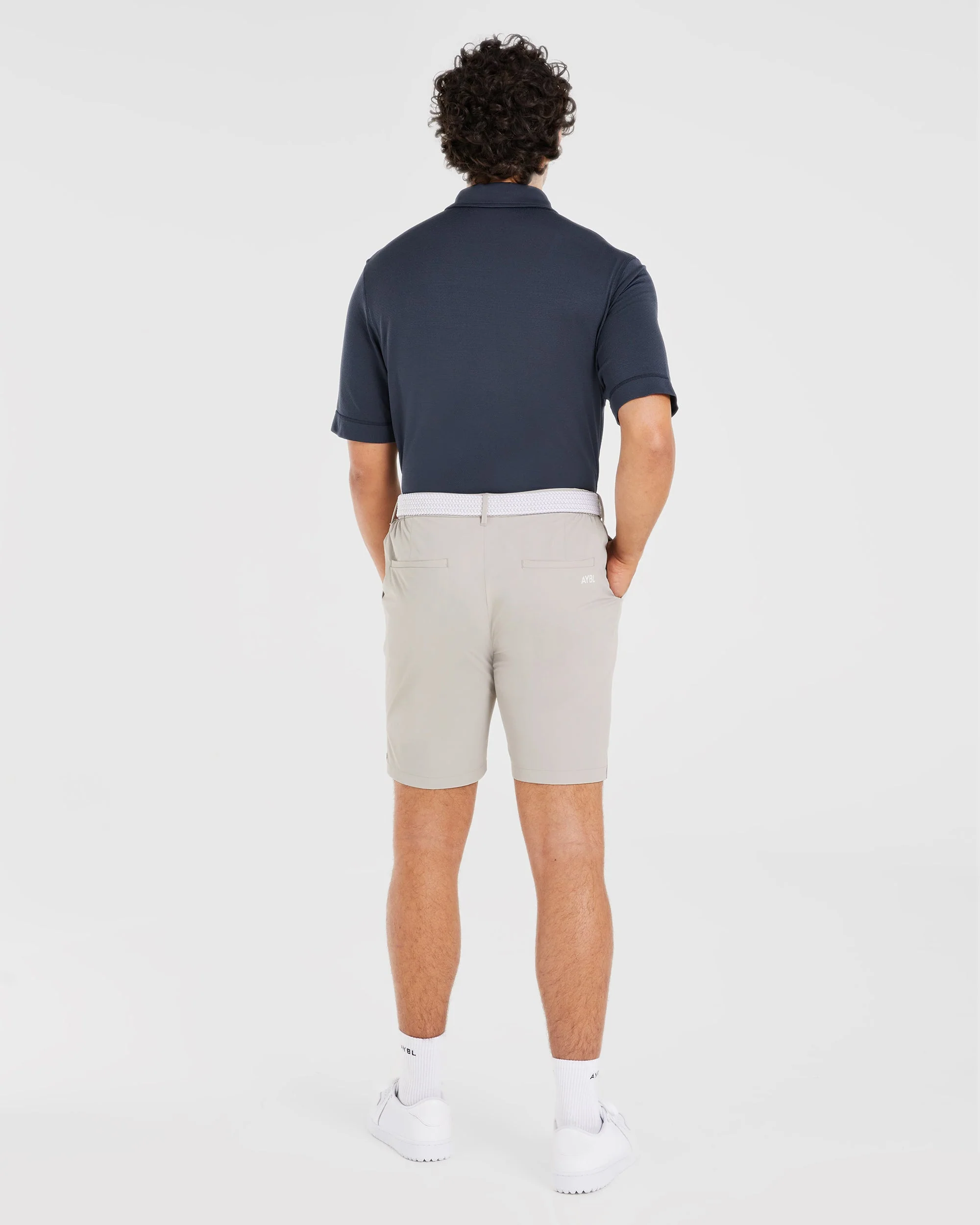Performance Seamless Polo Shirt - Navy - Image 4