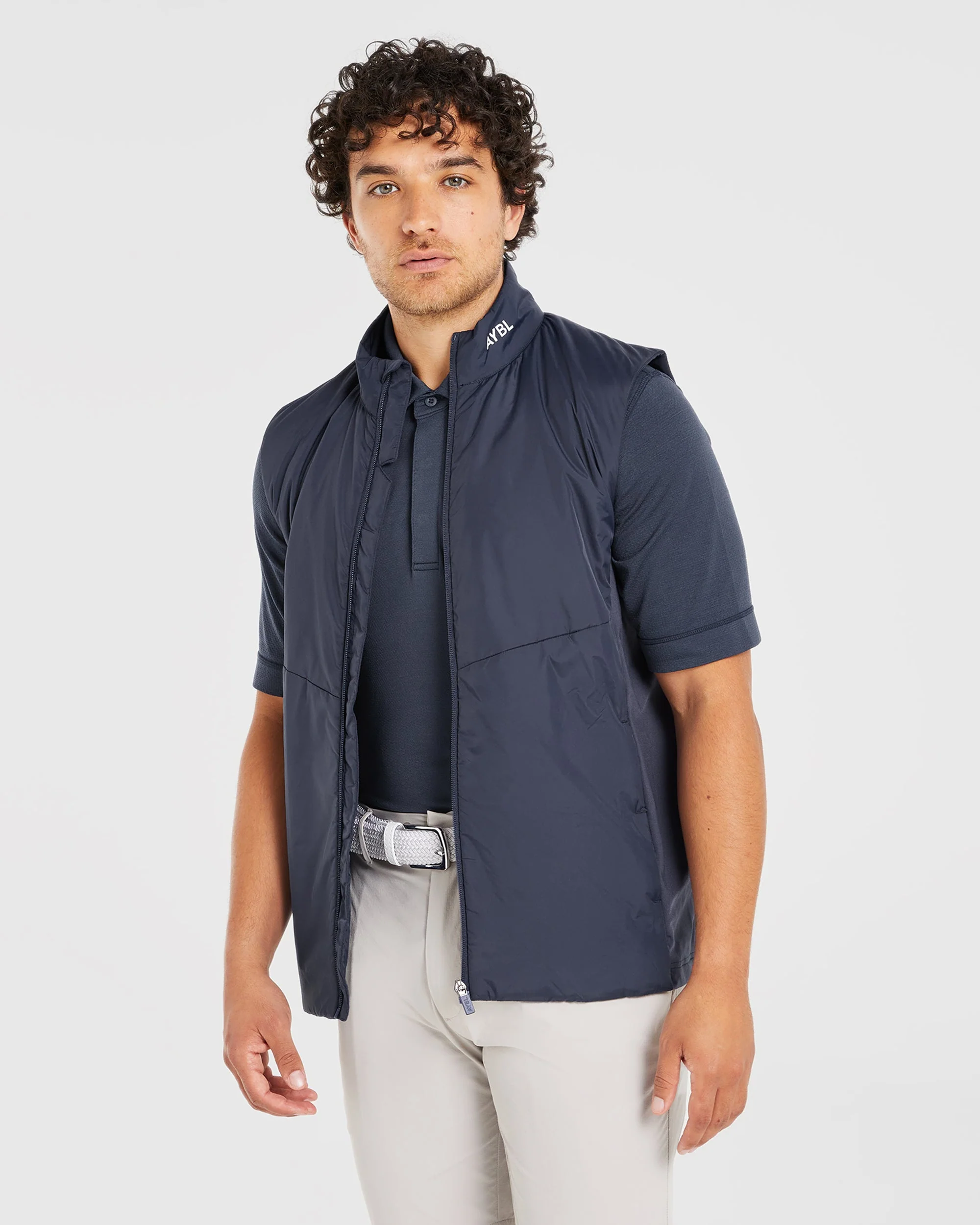 Performance Seamless Polo Shirt - Navy - Image 8