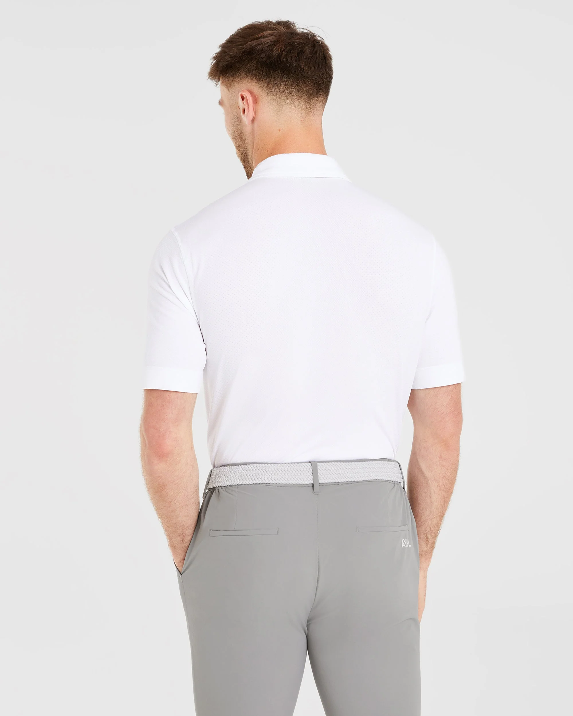 Performance Seamless Polo Shirt - White - Image 2