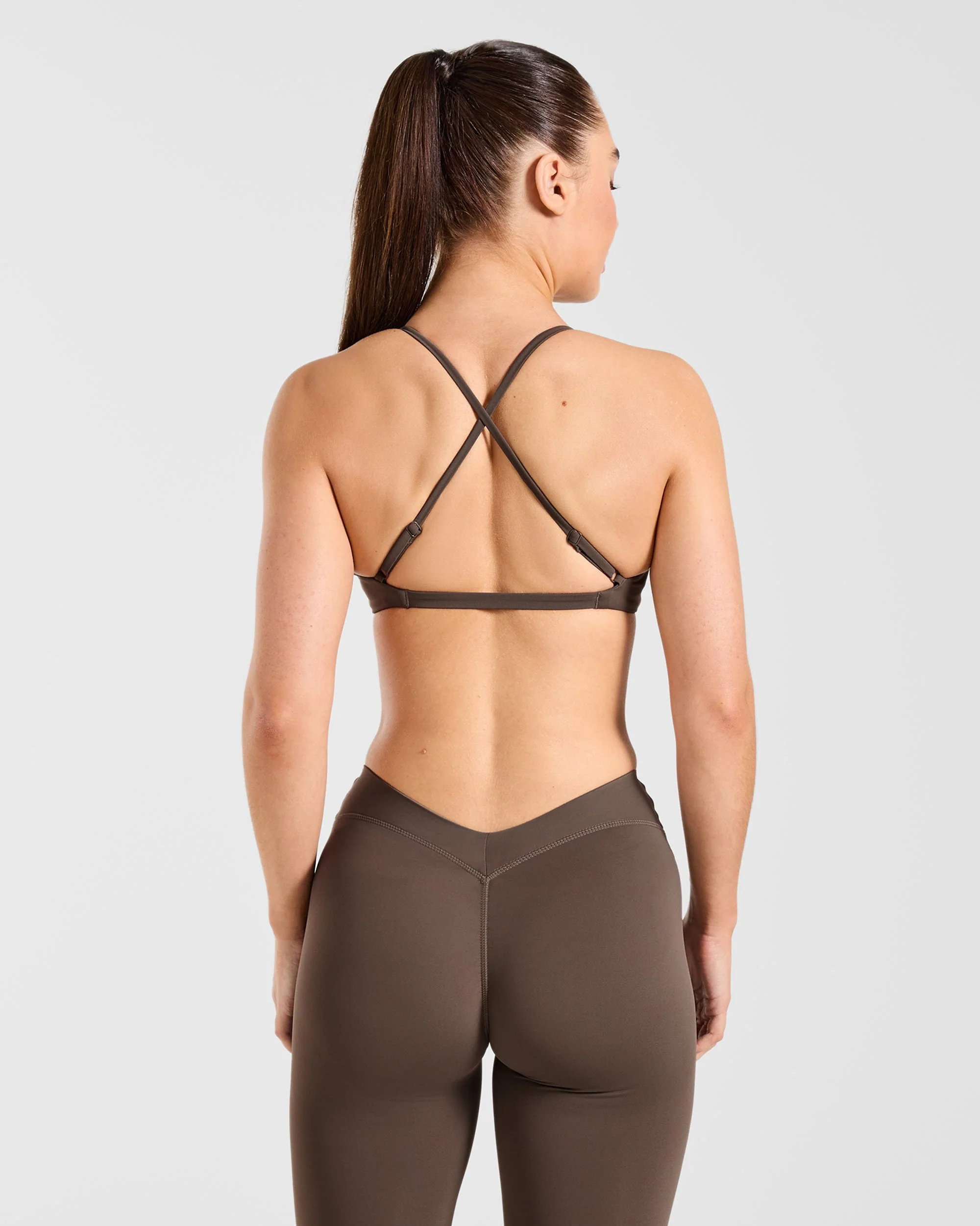 Physique Sports Bra - Brown - Image 2