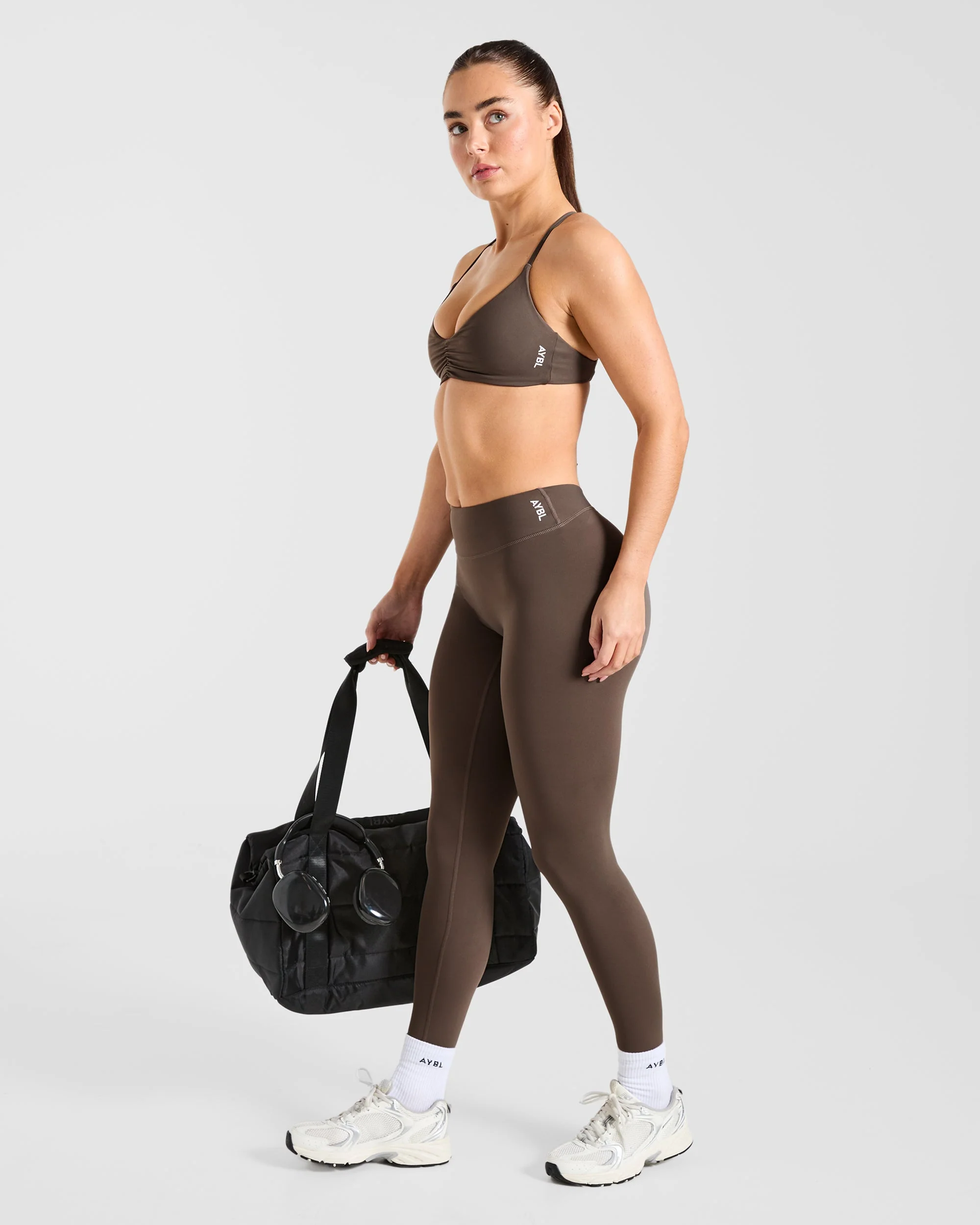 Physique Sports Bra - Brown - Image 8