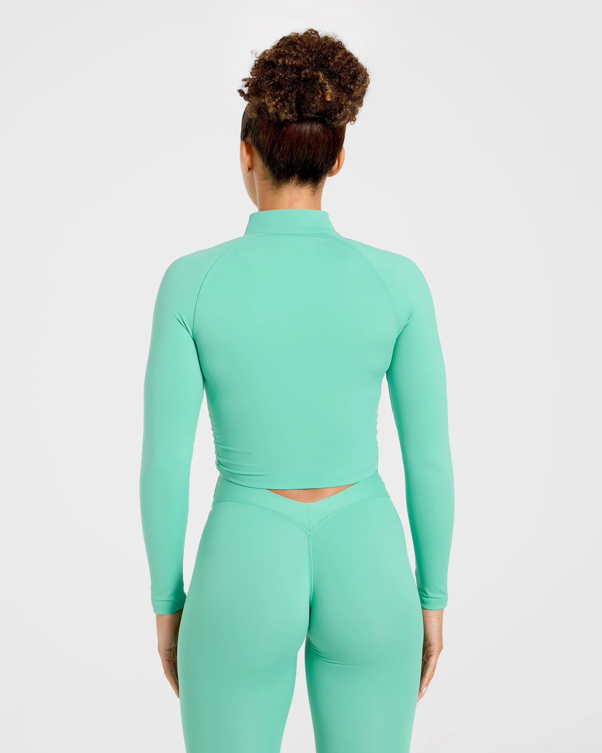 Physique Zip Up Jacket - Summer Green - Image 2