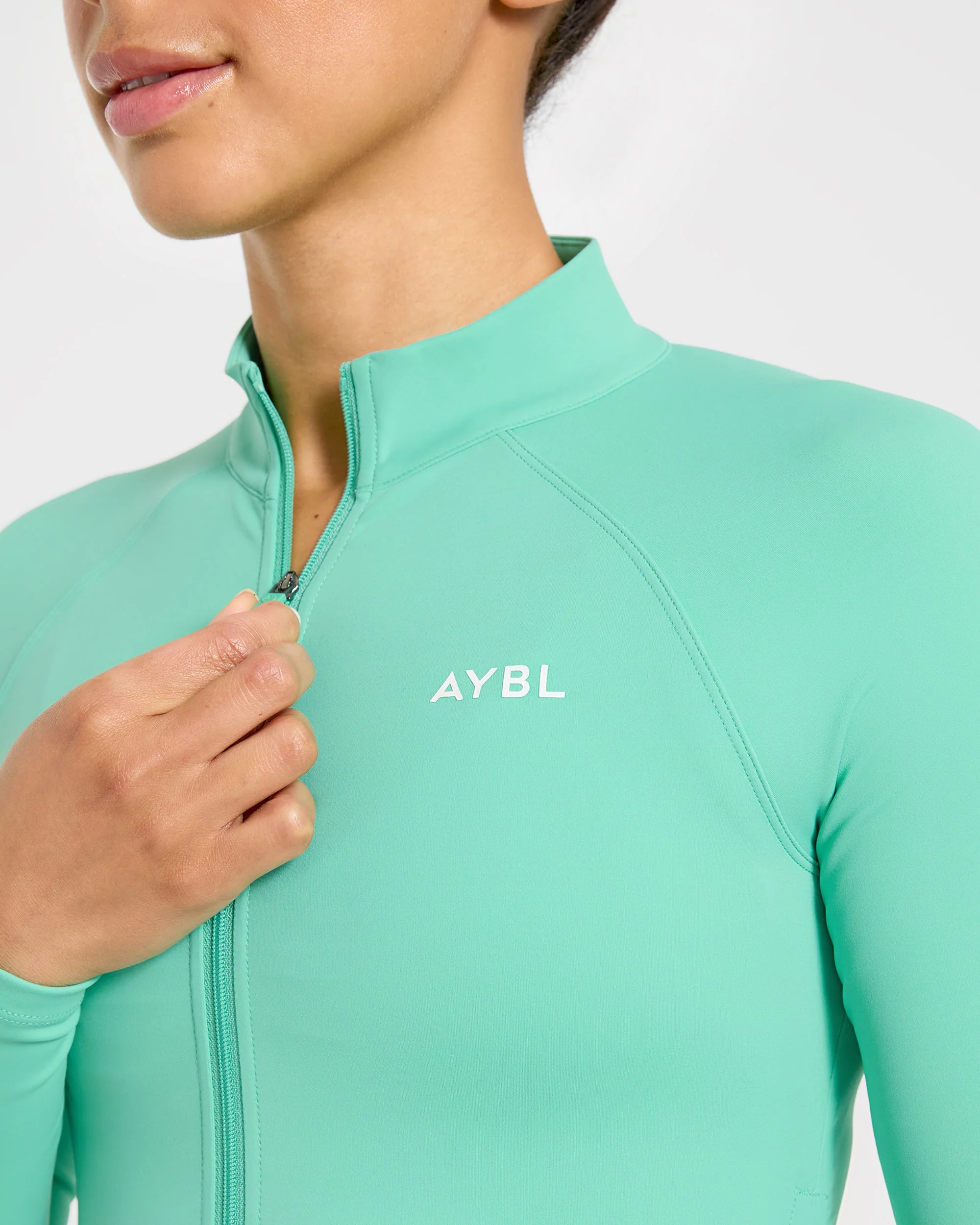 Physique Zip Up Jacket - Summer Green - Image 5