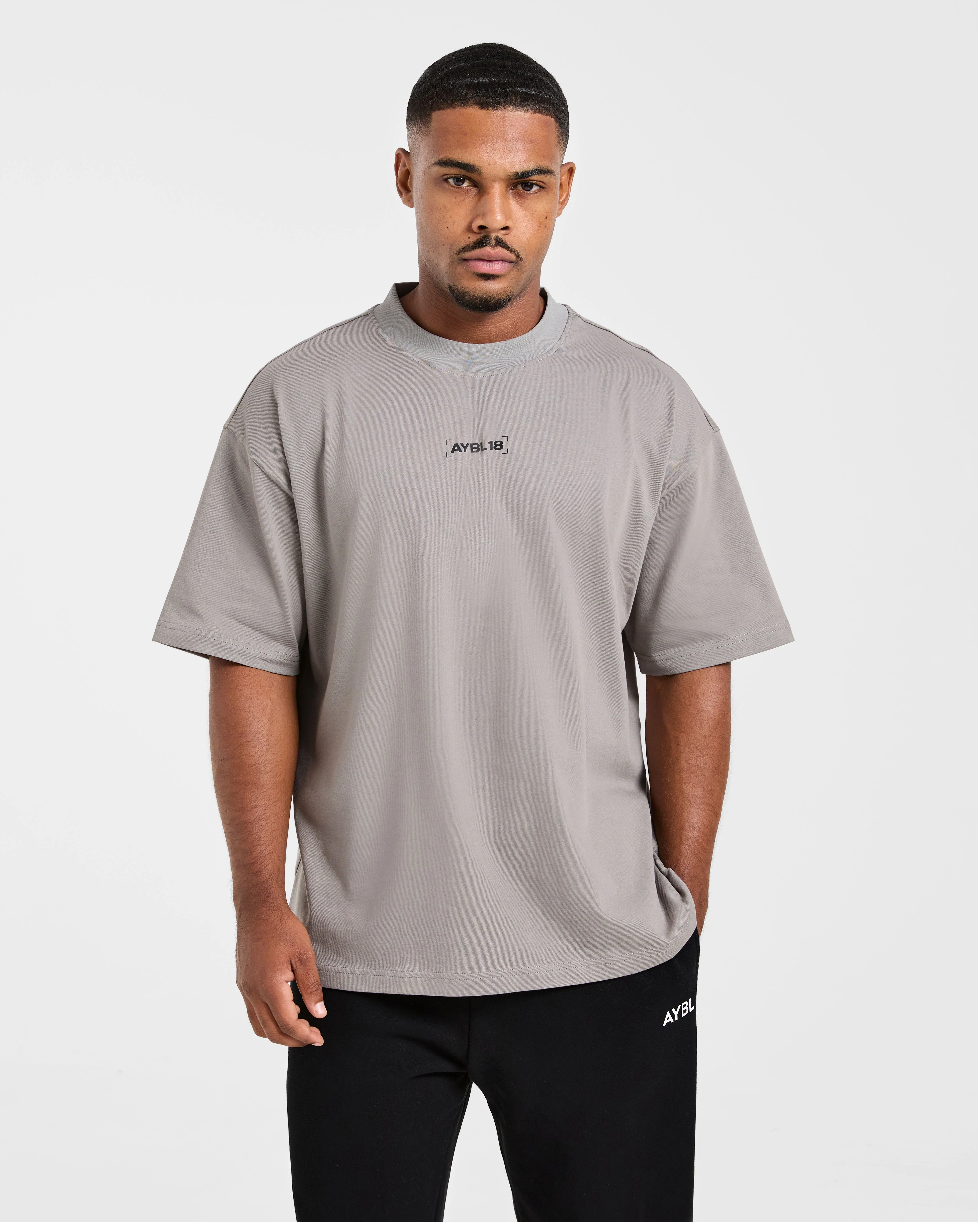 Power Club Oversized T Shirt - Grey - Image 2