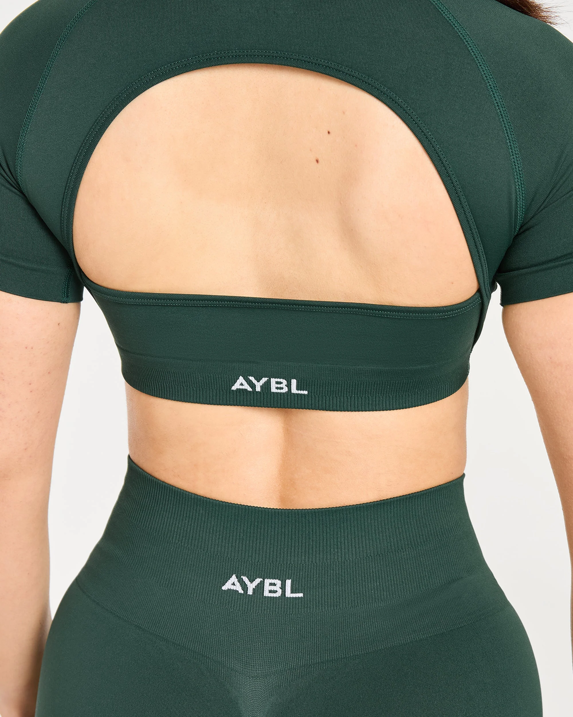 Power Seamless Crop Top - Evergreen - Image 6