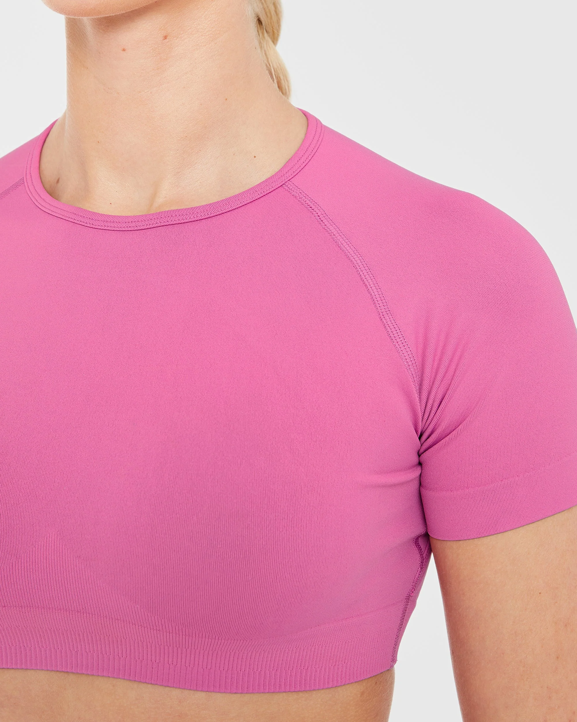 Power Seamless Crop Top - Pink - Image 5