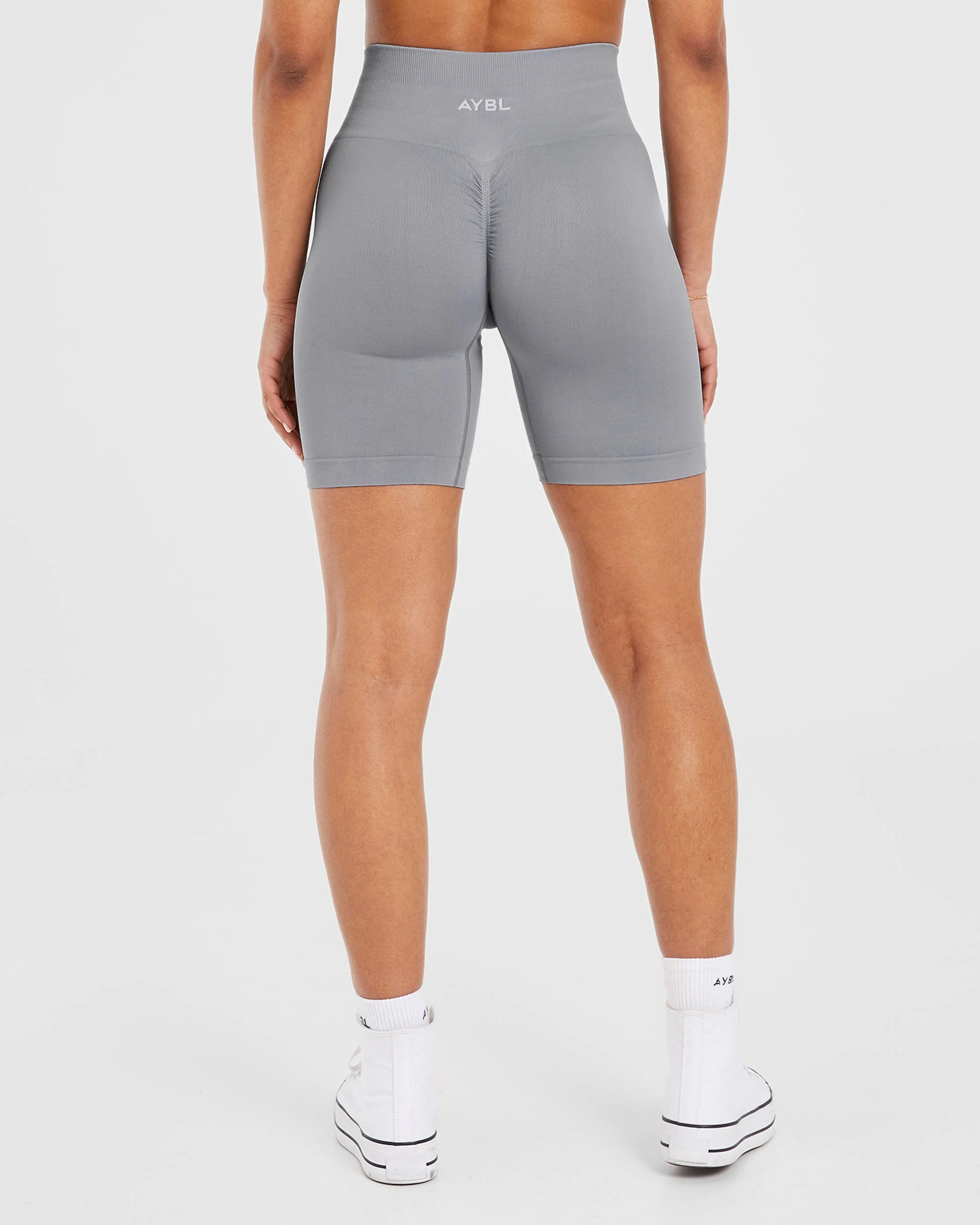Power Seamless Cycling Shorts - Grey - Image 2