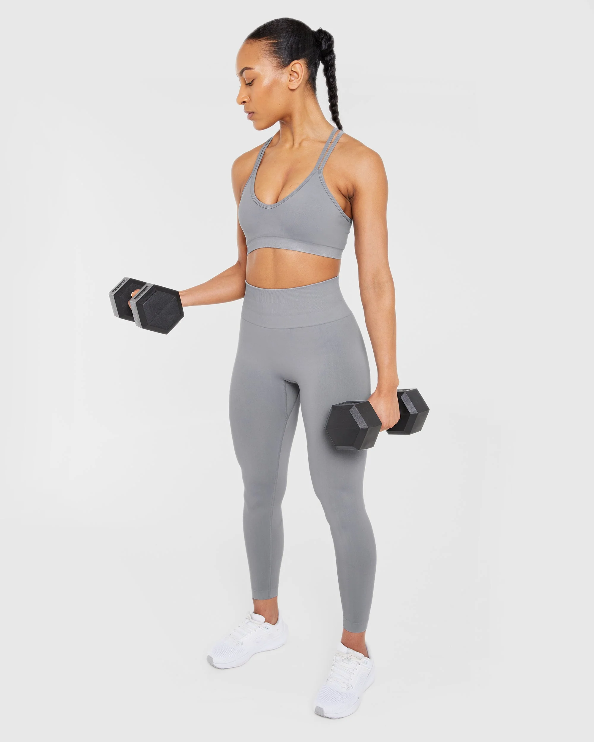 Power Seamless Leggings - Grey - Image 8