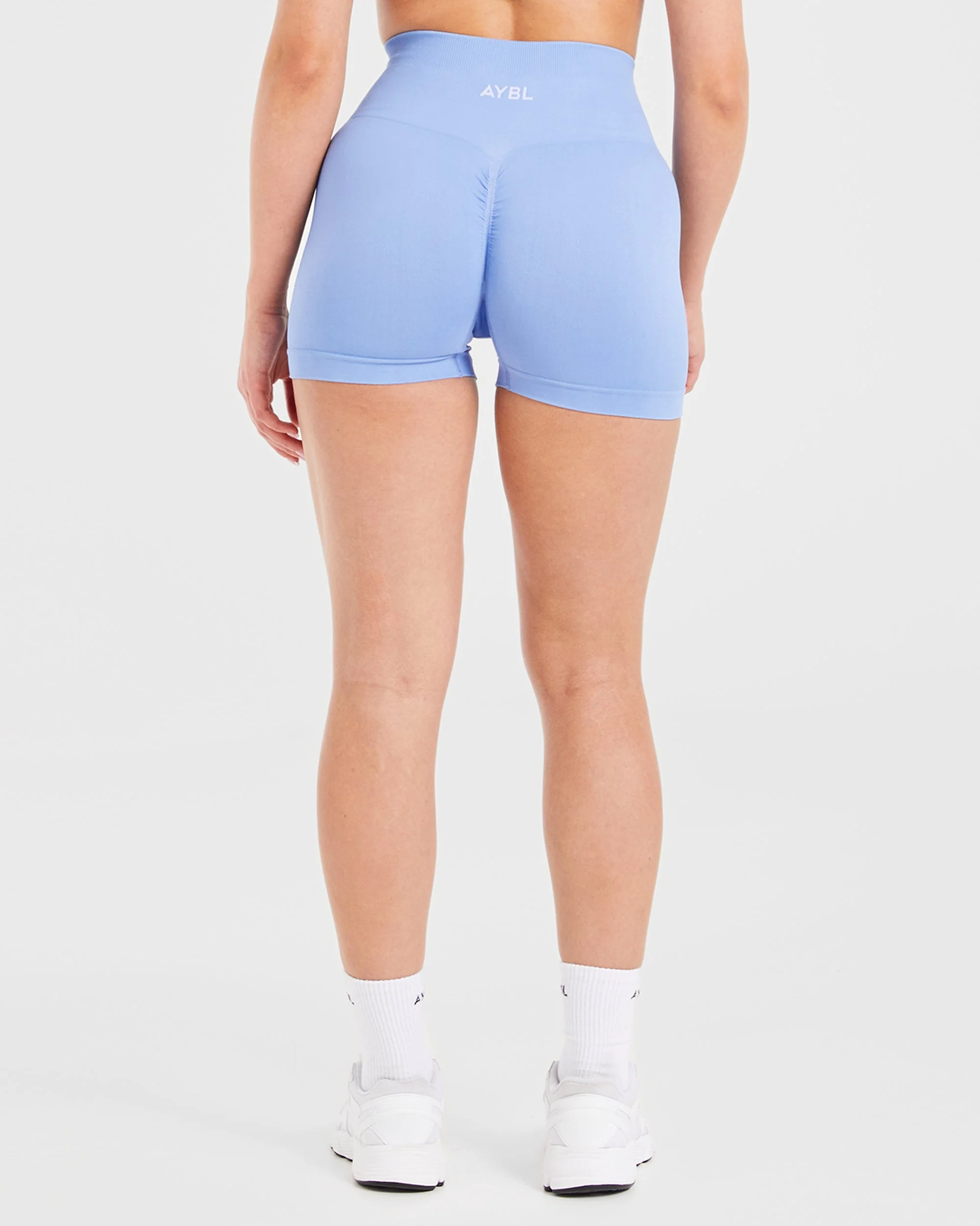 Power Seamless Shorts - Blue - Image 2