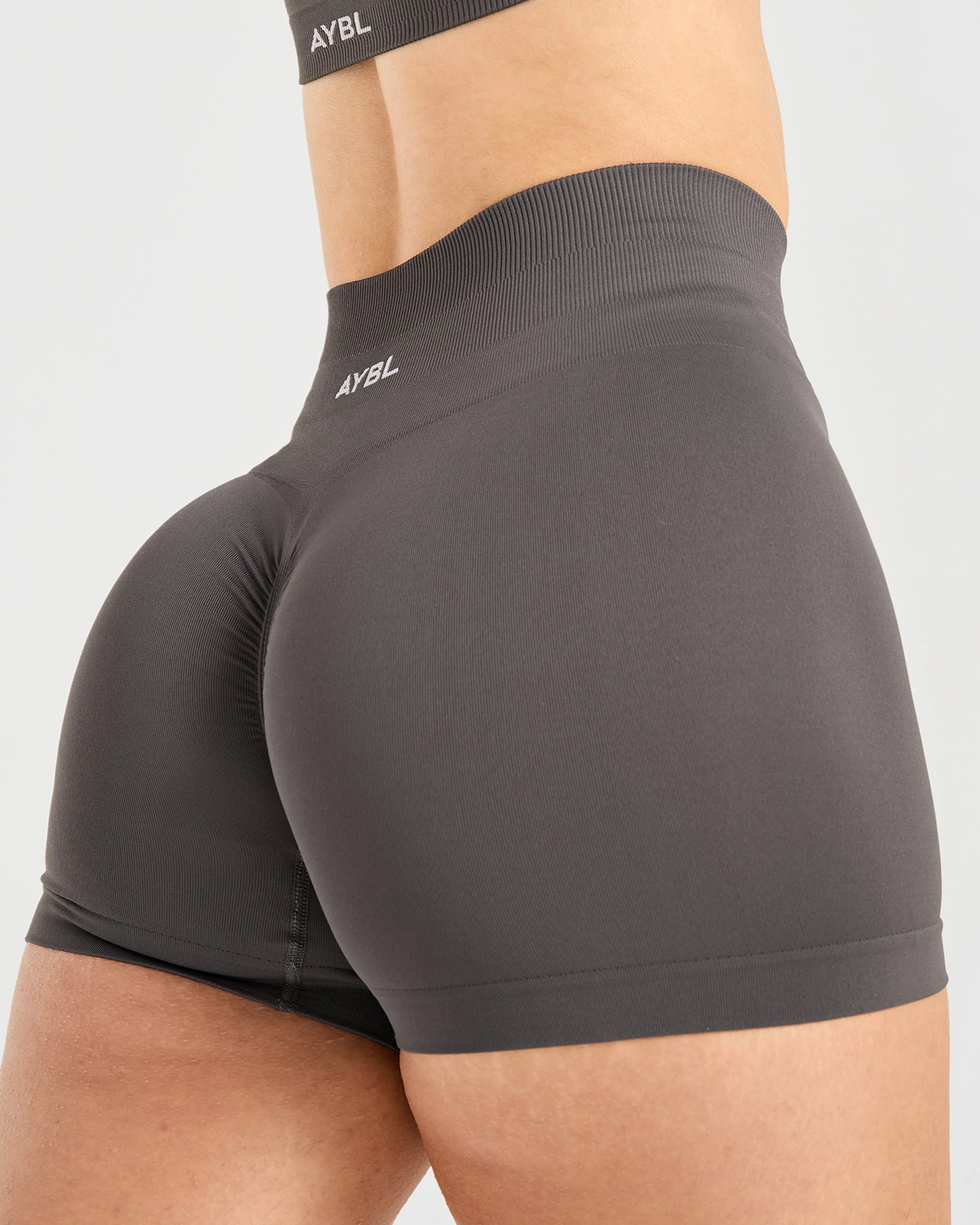 Power Seamless Shorts - Charcoal - Image 6