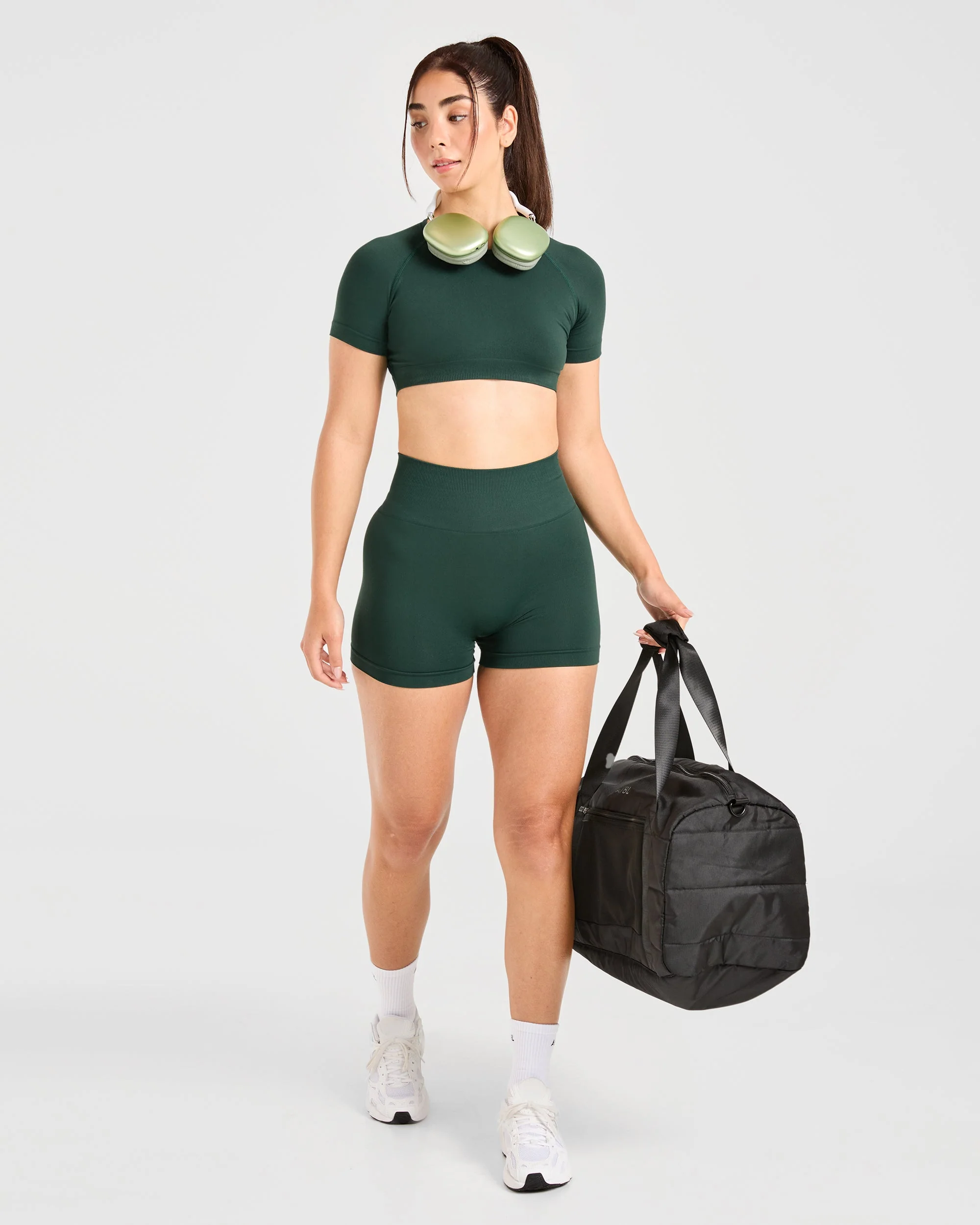 Power Seamless Shorts - Evergreen - Image 7