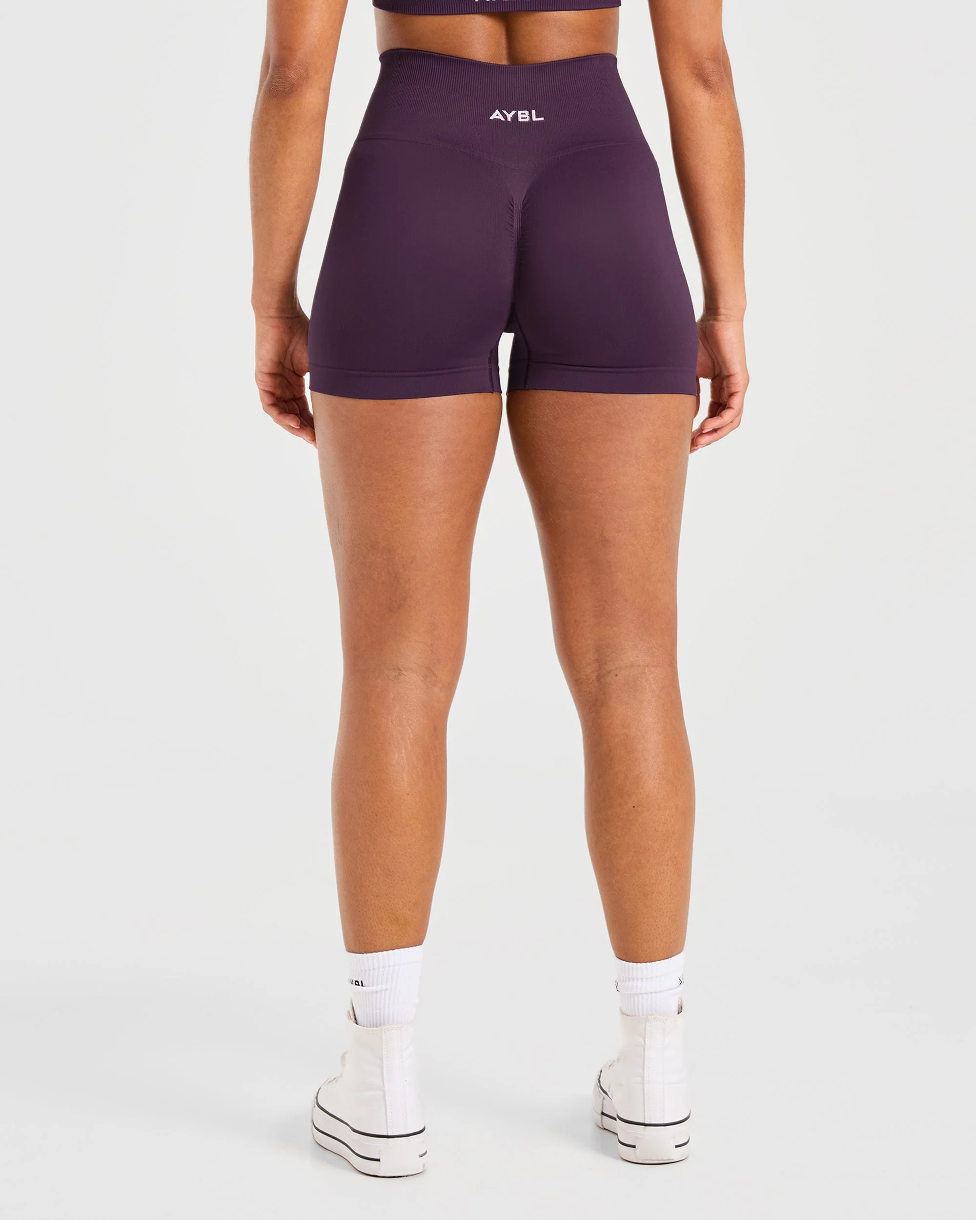 Power Seamless Shorts - Grape Wine - Image 2