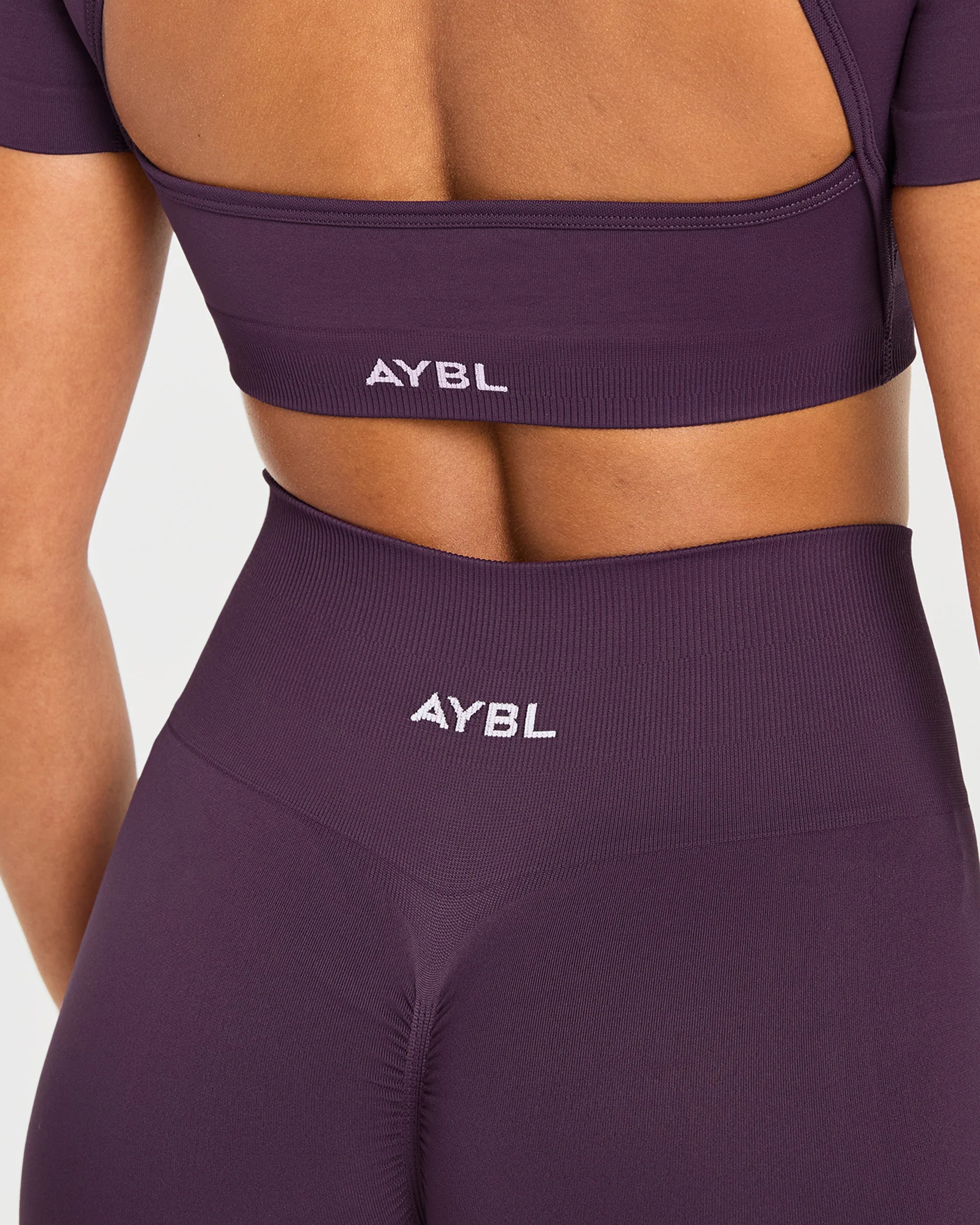 Power Seamless Shorts - Grape Wine - Image 5