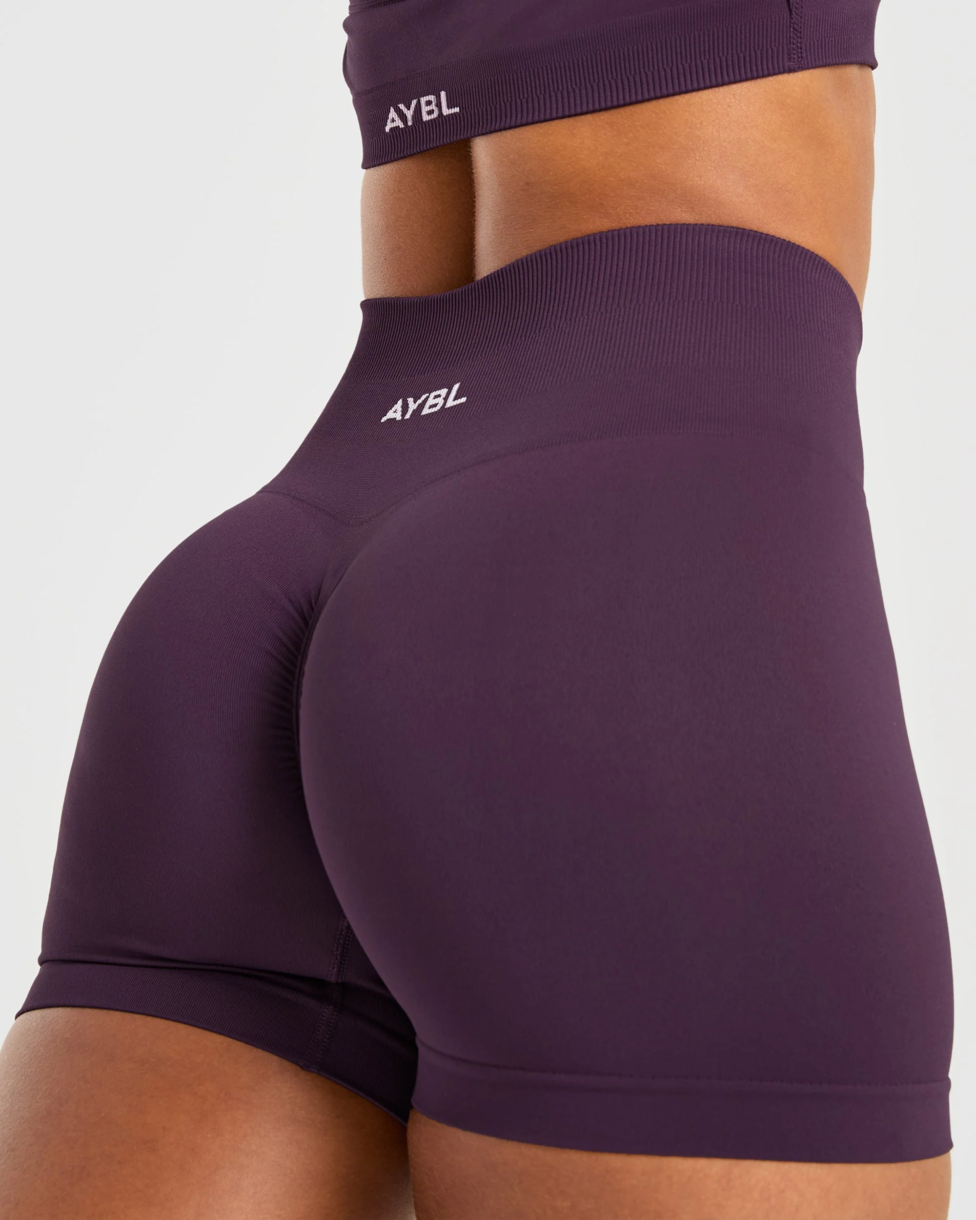 Power Seamless Shorts - Grape Wine - Image 6
