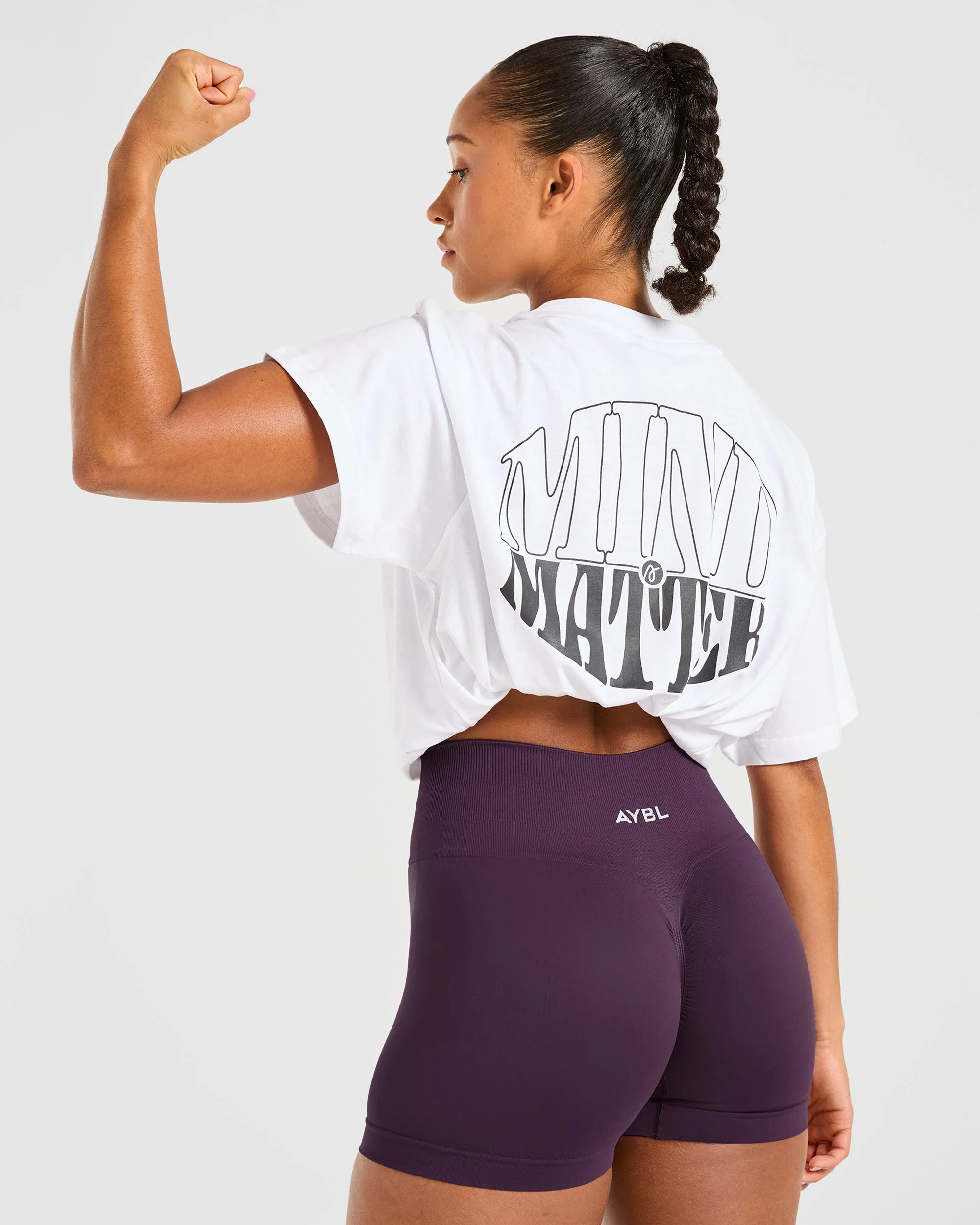 Power Seamless Shorts - Grape Wine - Image 8