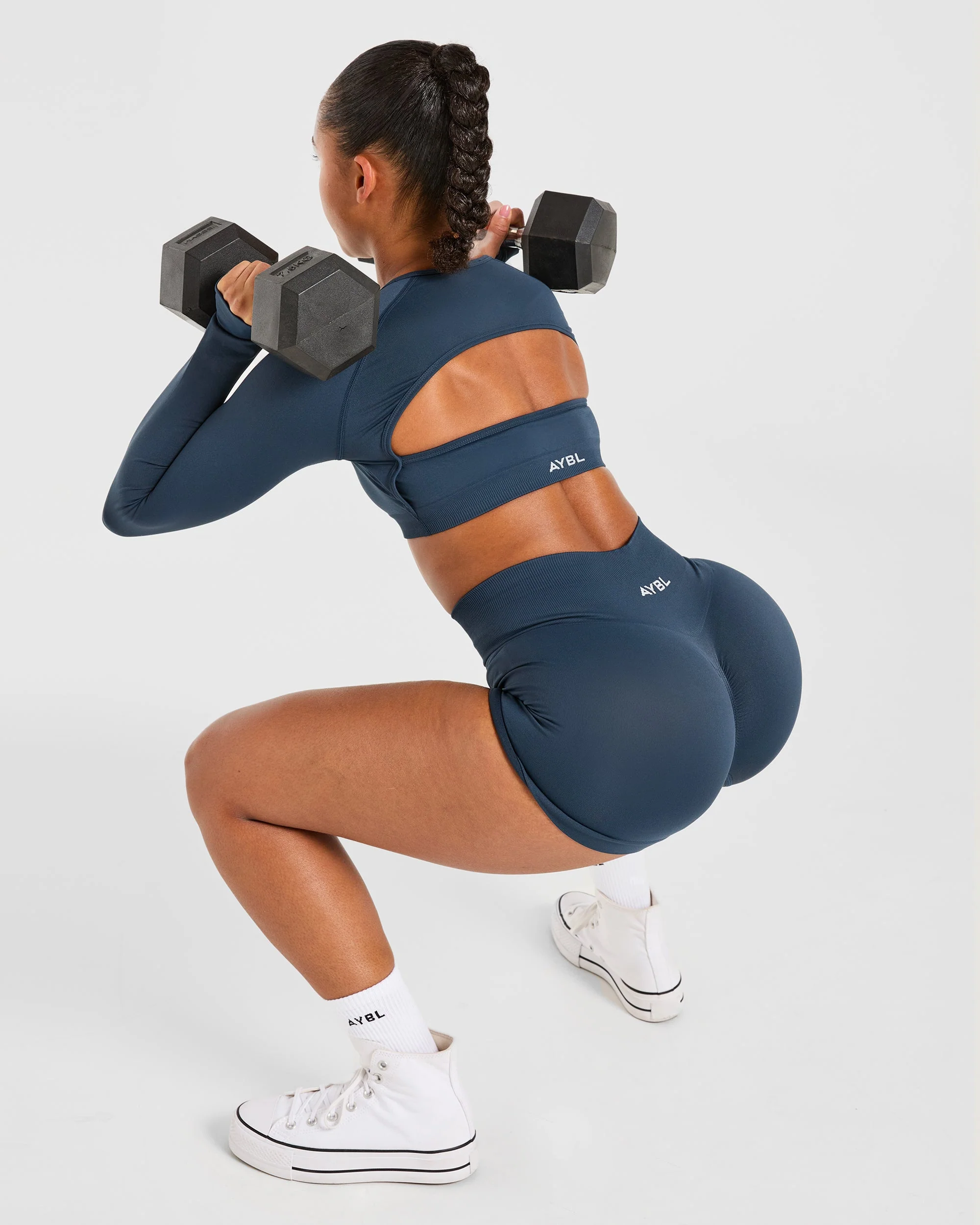 Power Seamless Shorts - Ocean Teal - Image 7