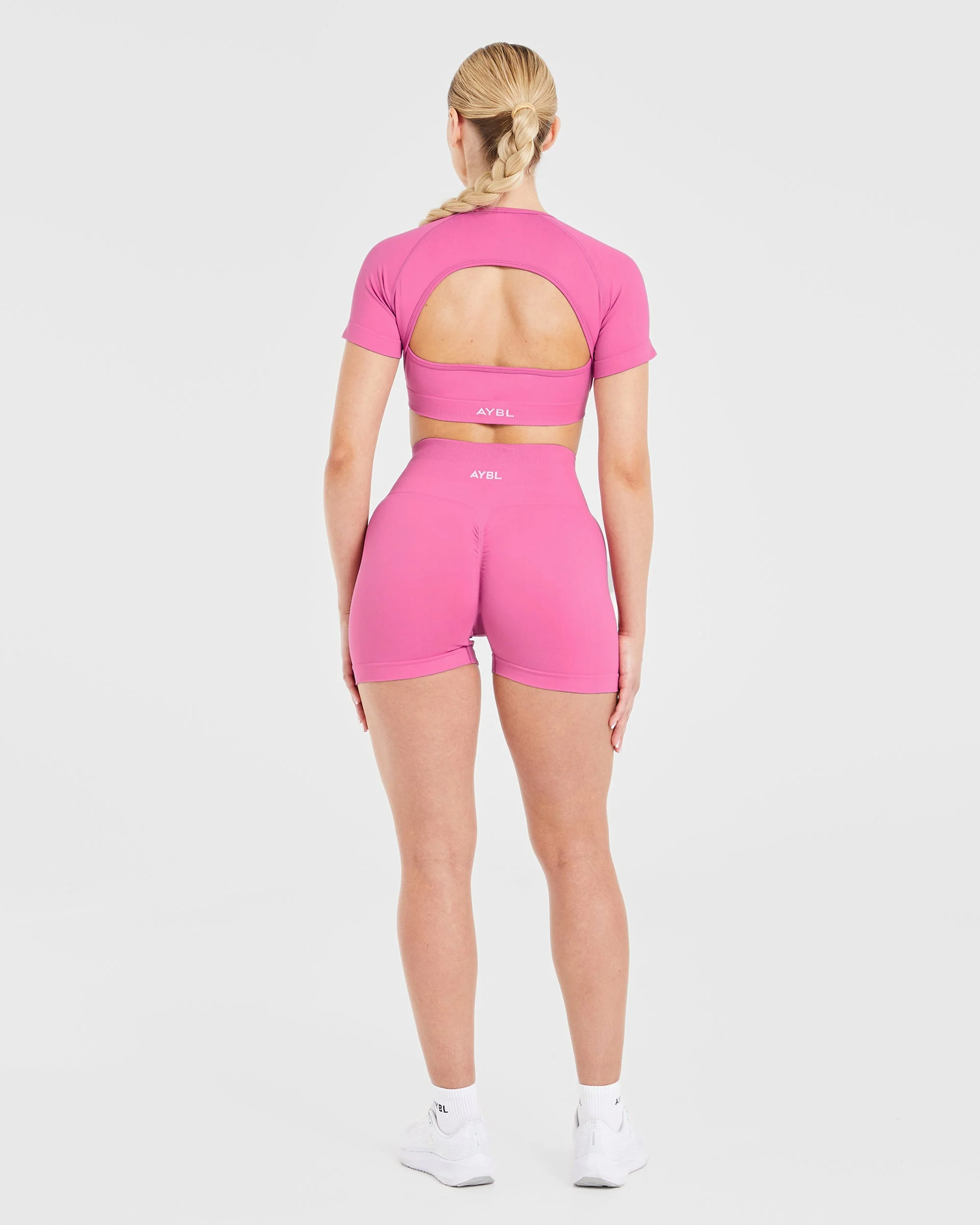 Power Seamless Shorts - Pink - Image 4