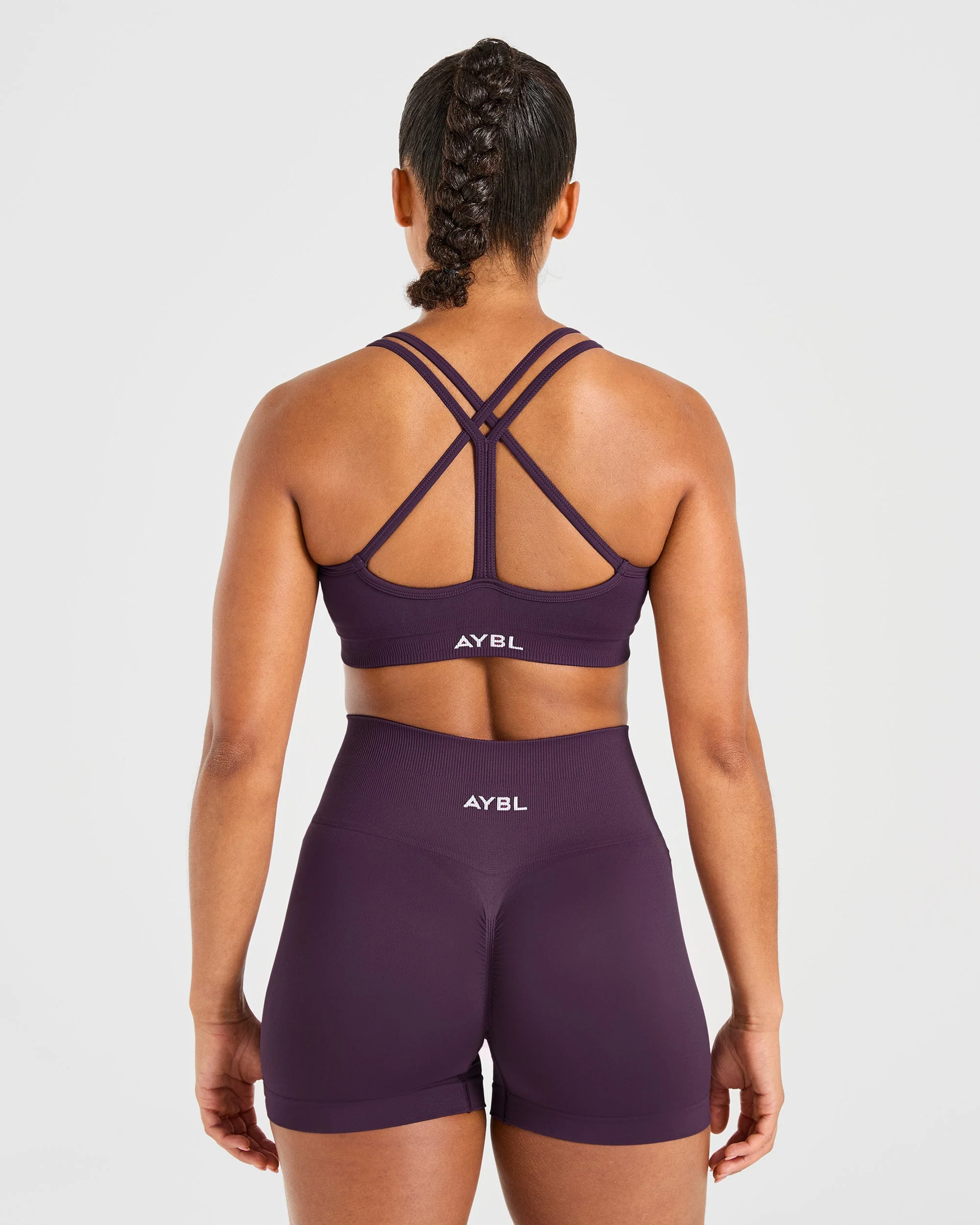Power Seamless Sports Bra - Grape Wine - Image 2