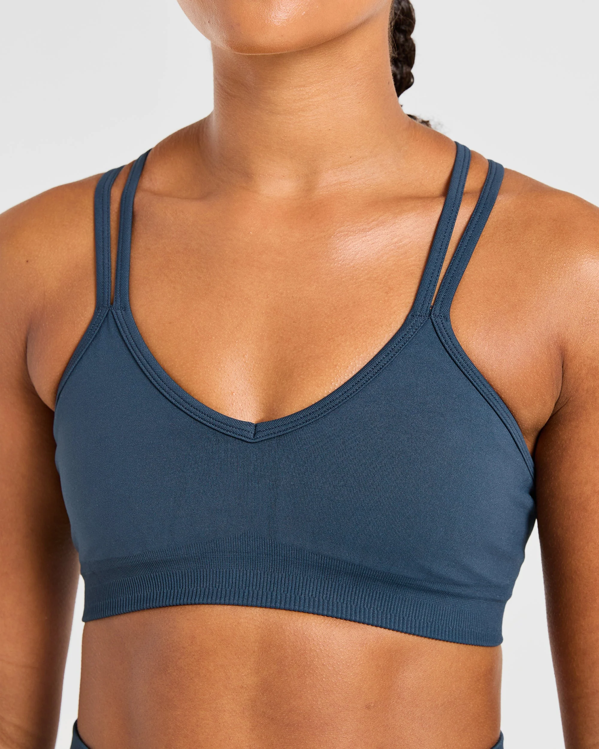 Power Seamless Sports Bra - Ocean Teal - Image 5
