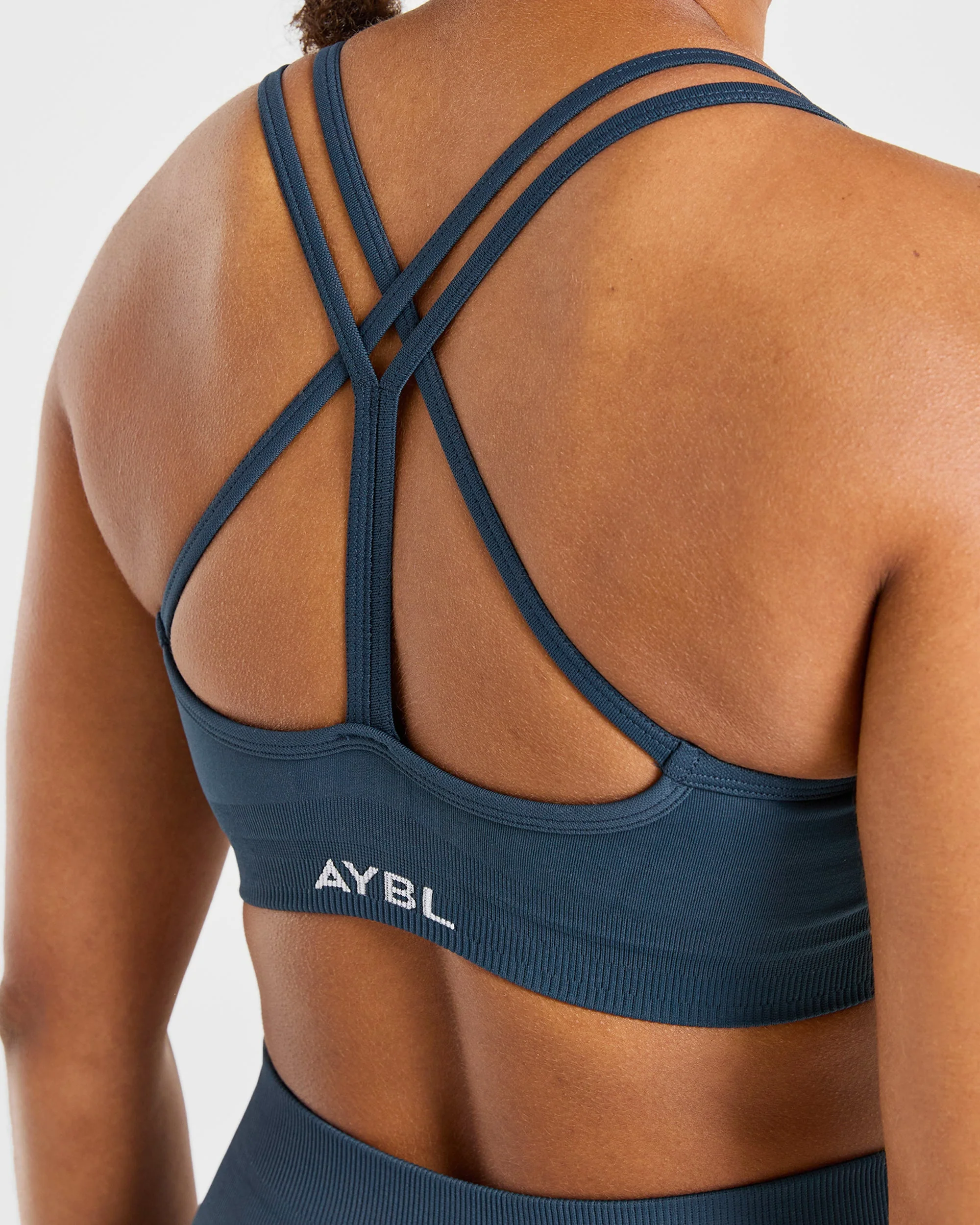 Power Seamless Sports Bra - Ocean Teal - Image 6