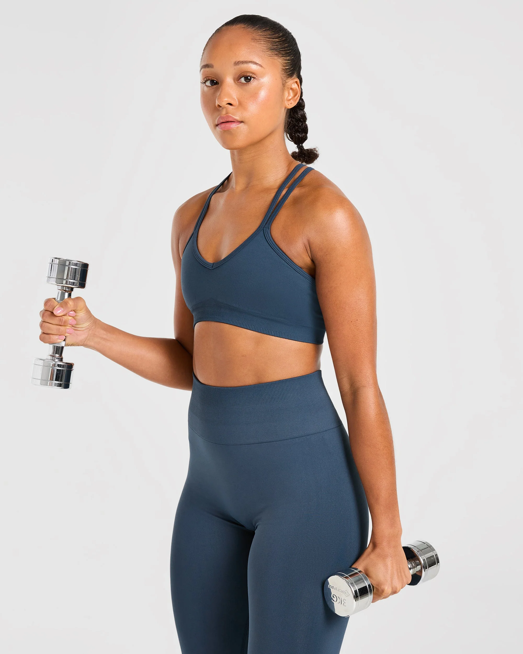 Power Seamless Sports Bra - Ocean Teal - Image 7