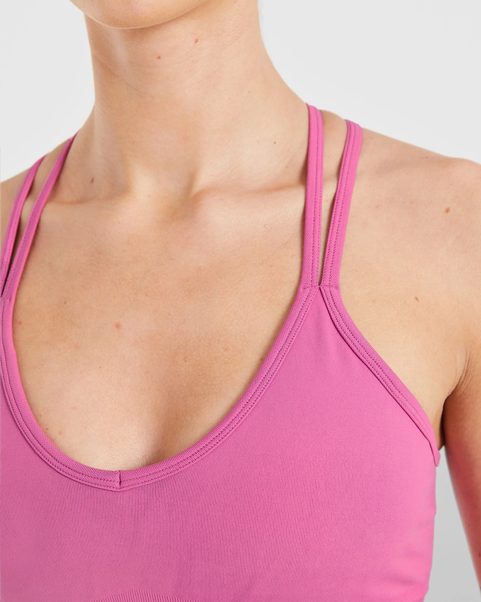 Power Seamless Sports Bra - Pink - Image 5