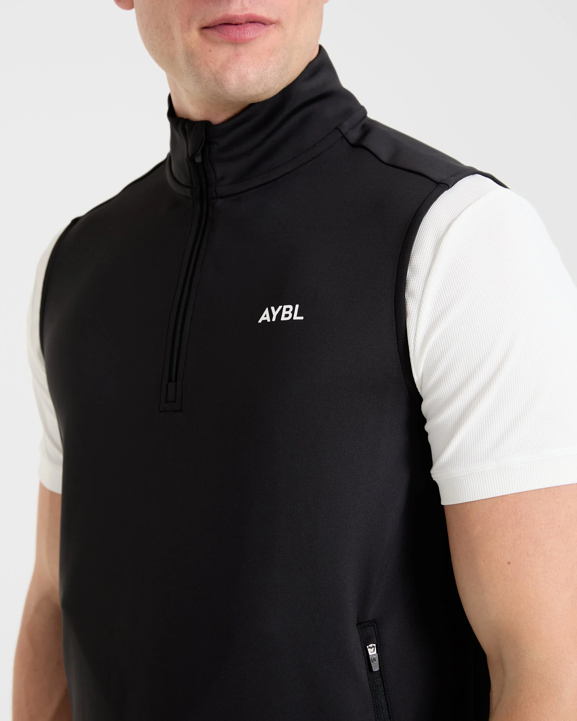 Precision 1/4 Zip Vest - Black - Image 5