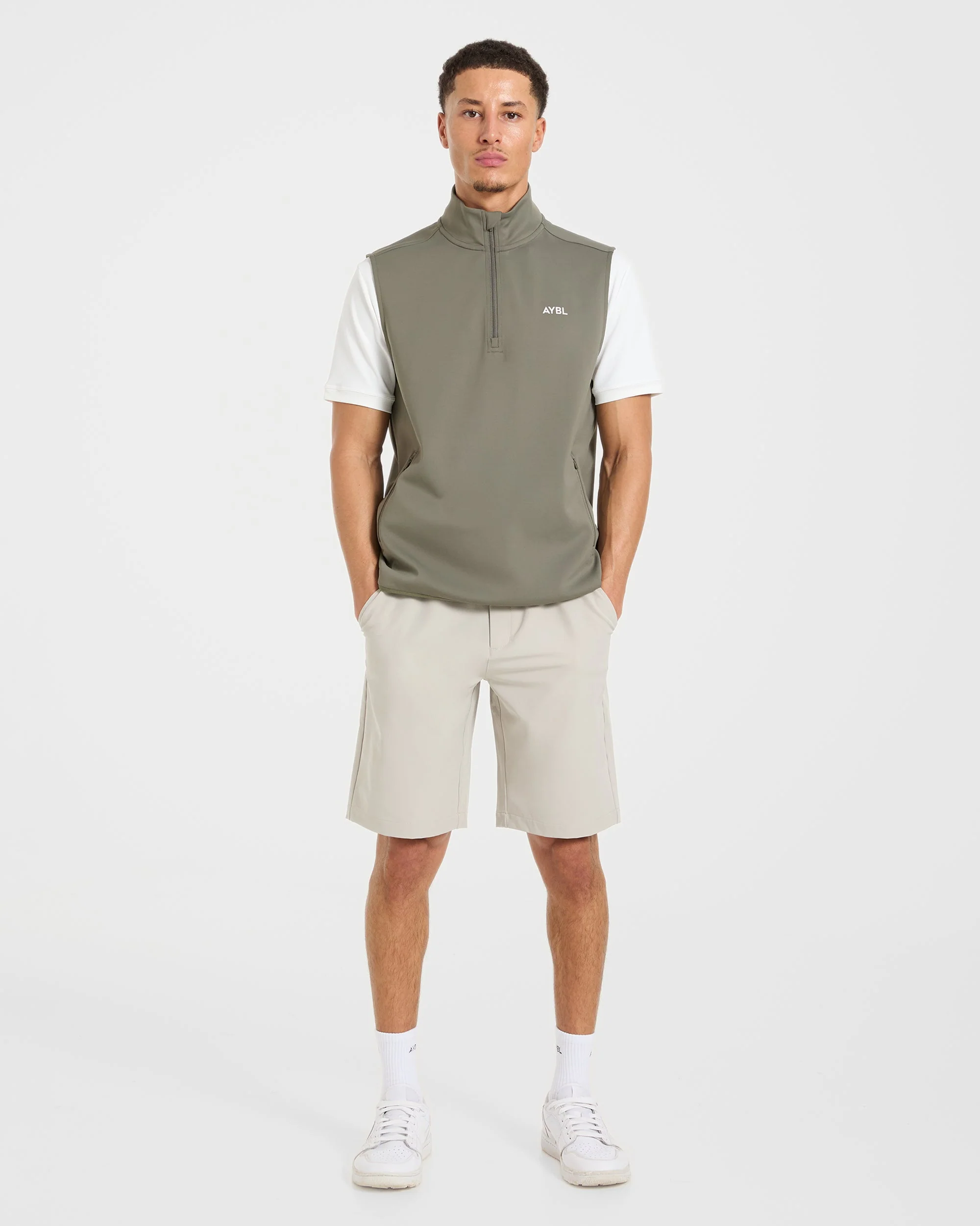 Precision 1/4 Zip Vest - Deep Sage - Image 3
