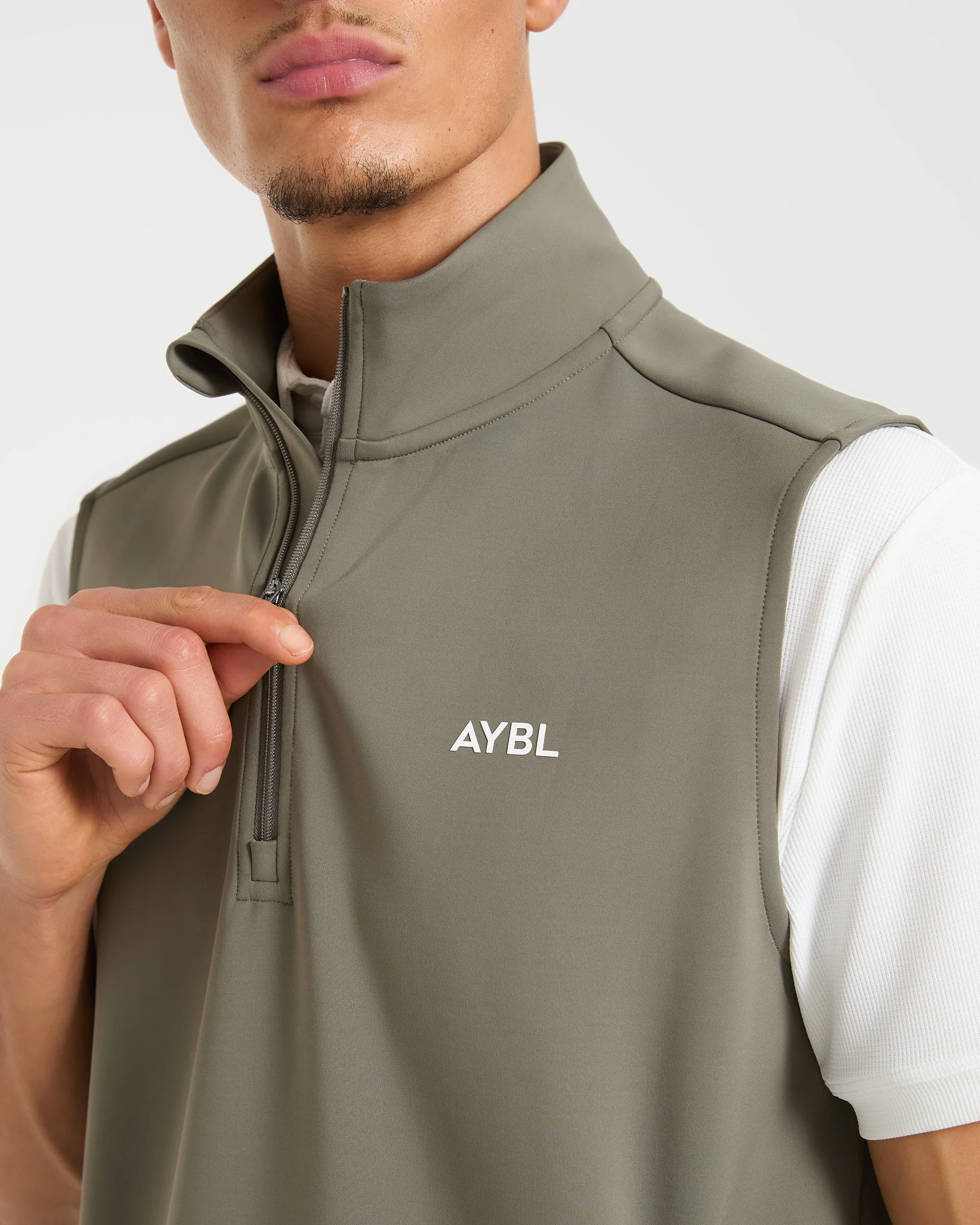 Precision 1/4 Zip Vest - Deep Sage - Image 5