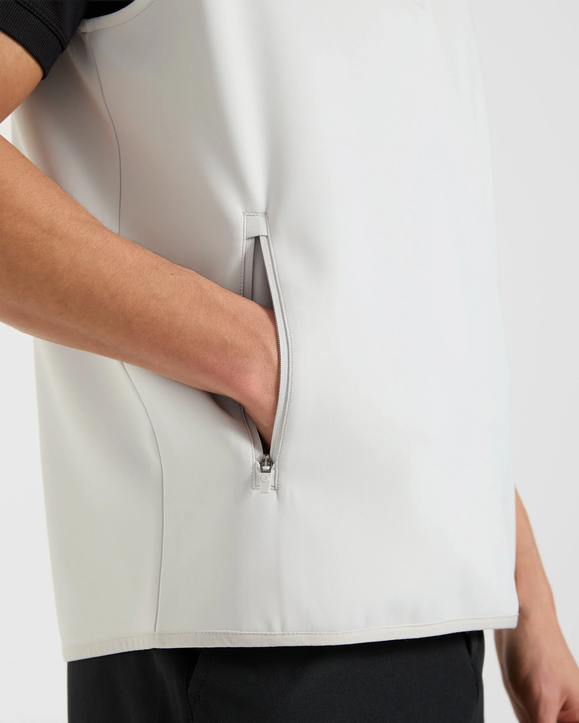 Precision 1/4 Zip Vest - Ice Grey - Image 6