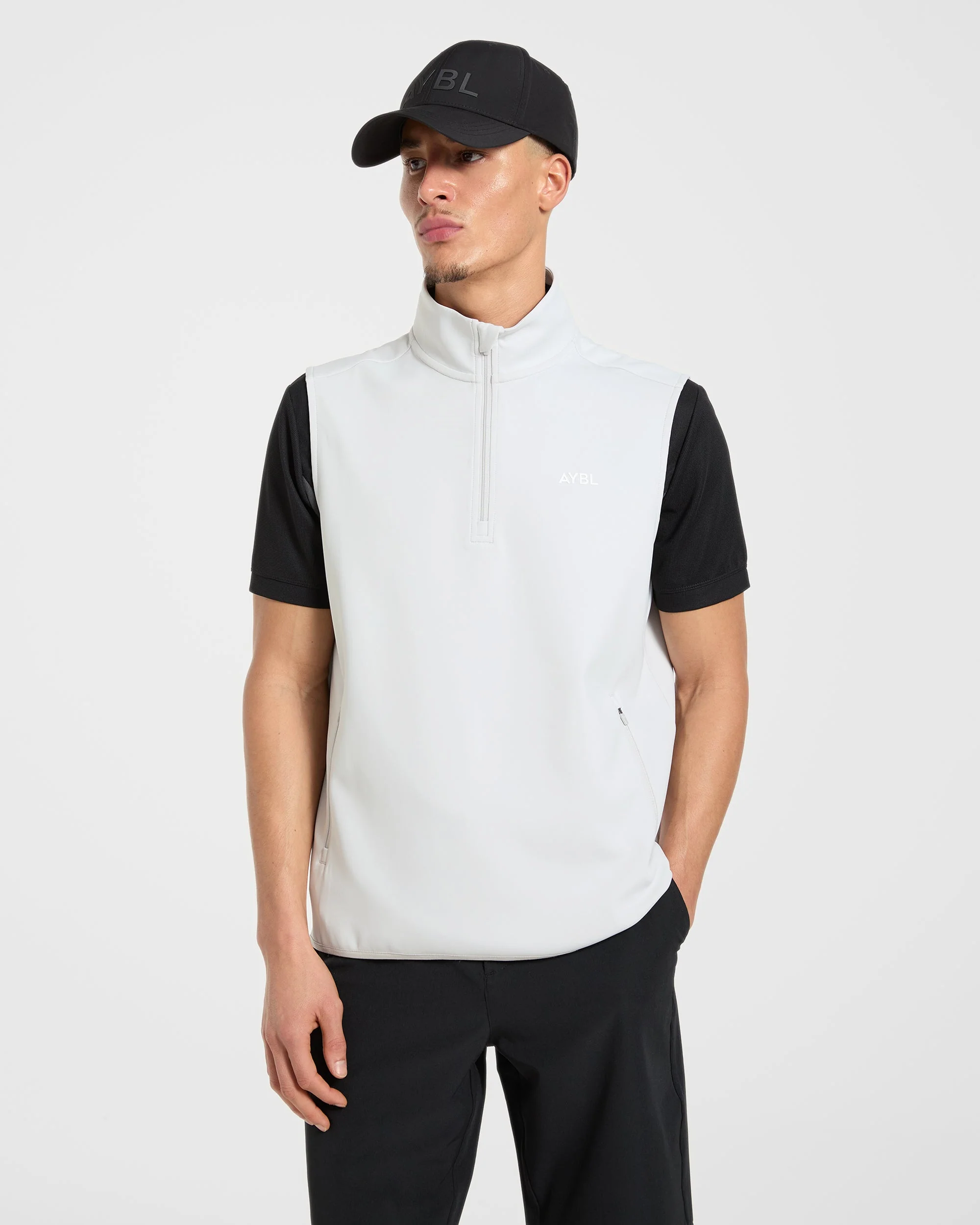 Precision 1/4 Zip Vest - Ice Grey - Image 8
