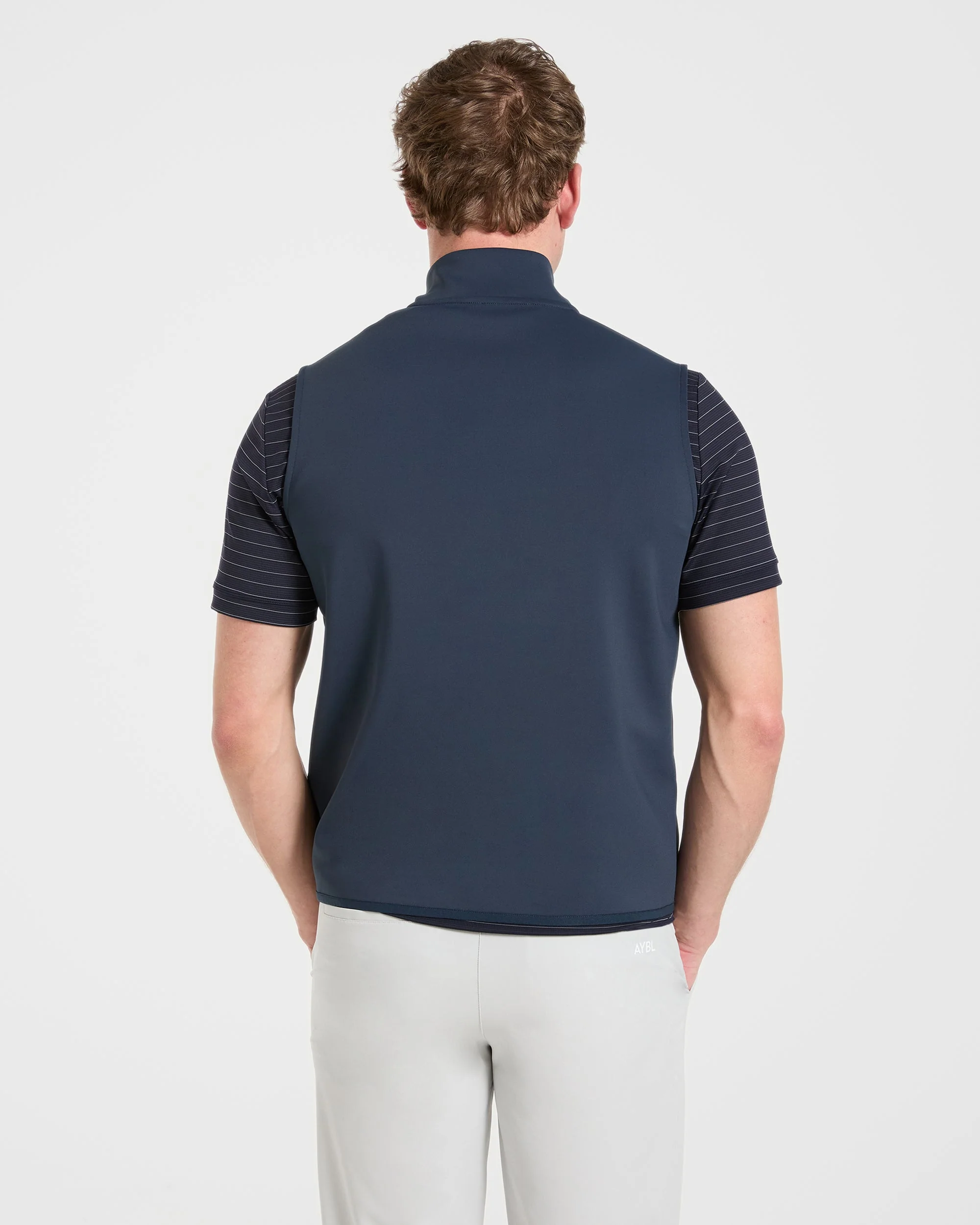 Precision 1/4 Zip Vest - Navy Blue - Image 2